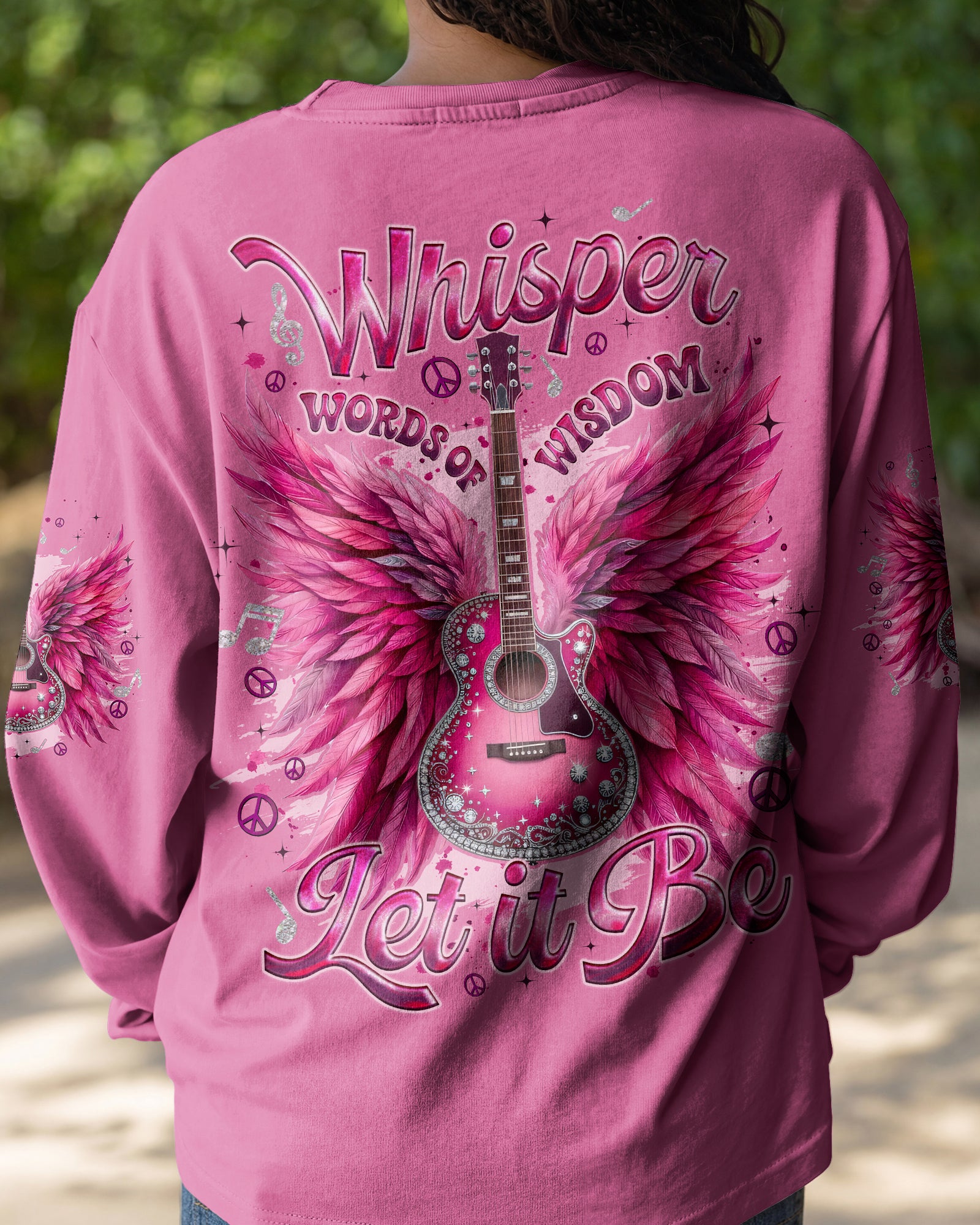 WHISPER WORDS OF WISDOM LET IT BE GUITAR ALL OVER PTINT - TYQY2503261