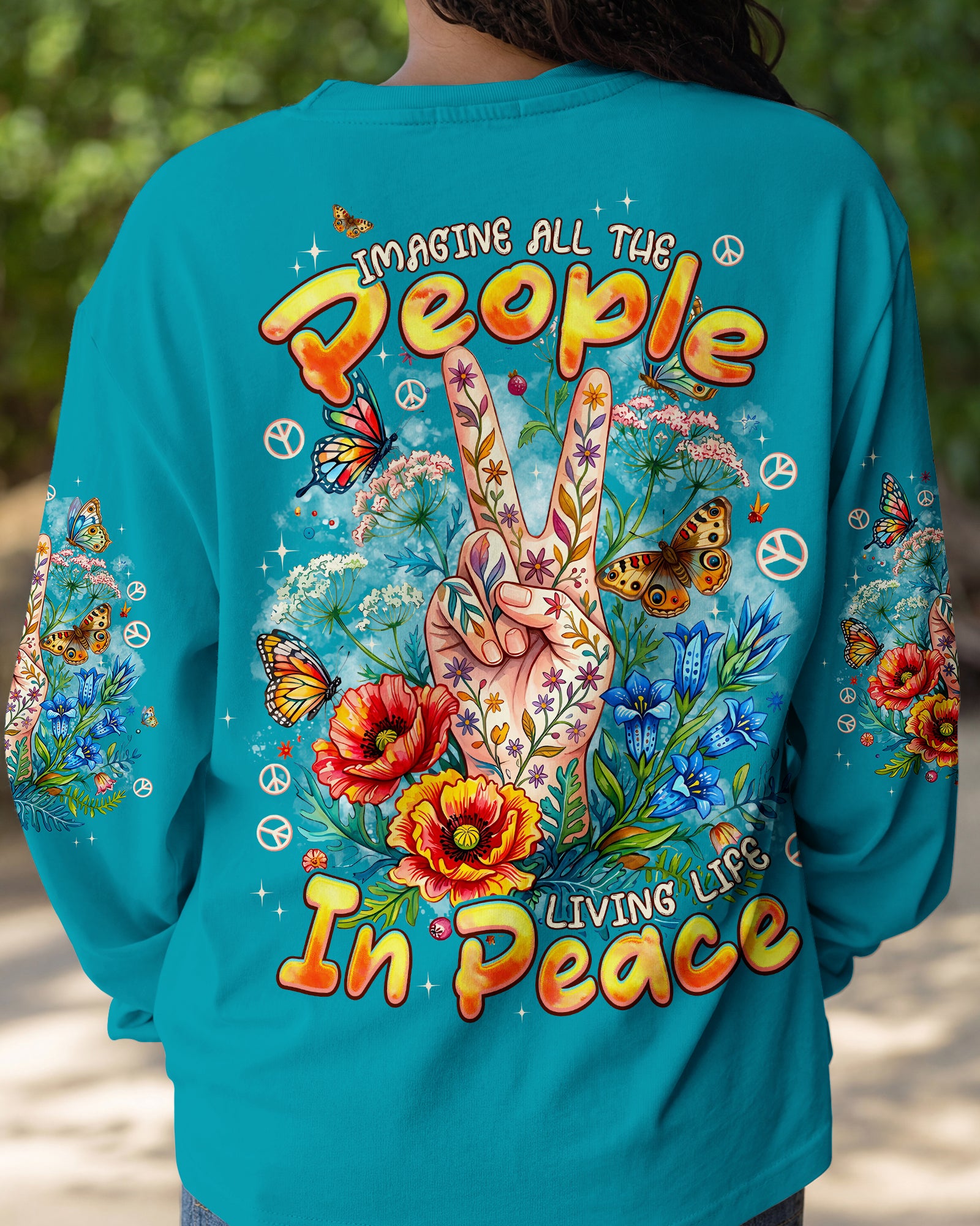 IMAGINE ALL THE PEOPLE LIVING LIFE IN PEACE ALL OVER PRINT - TYPQ2107265