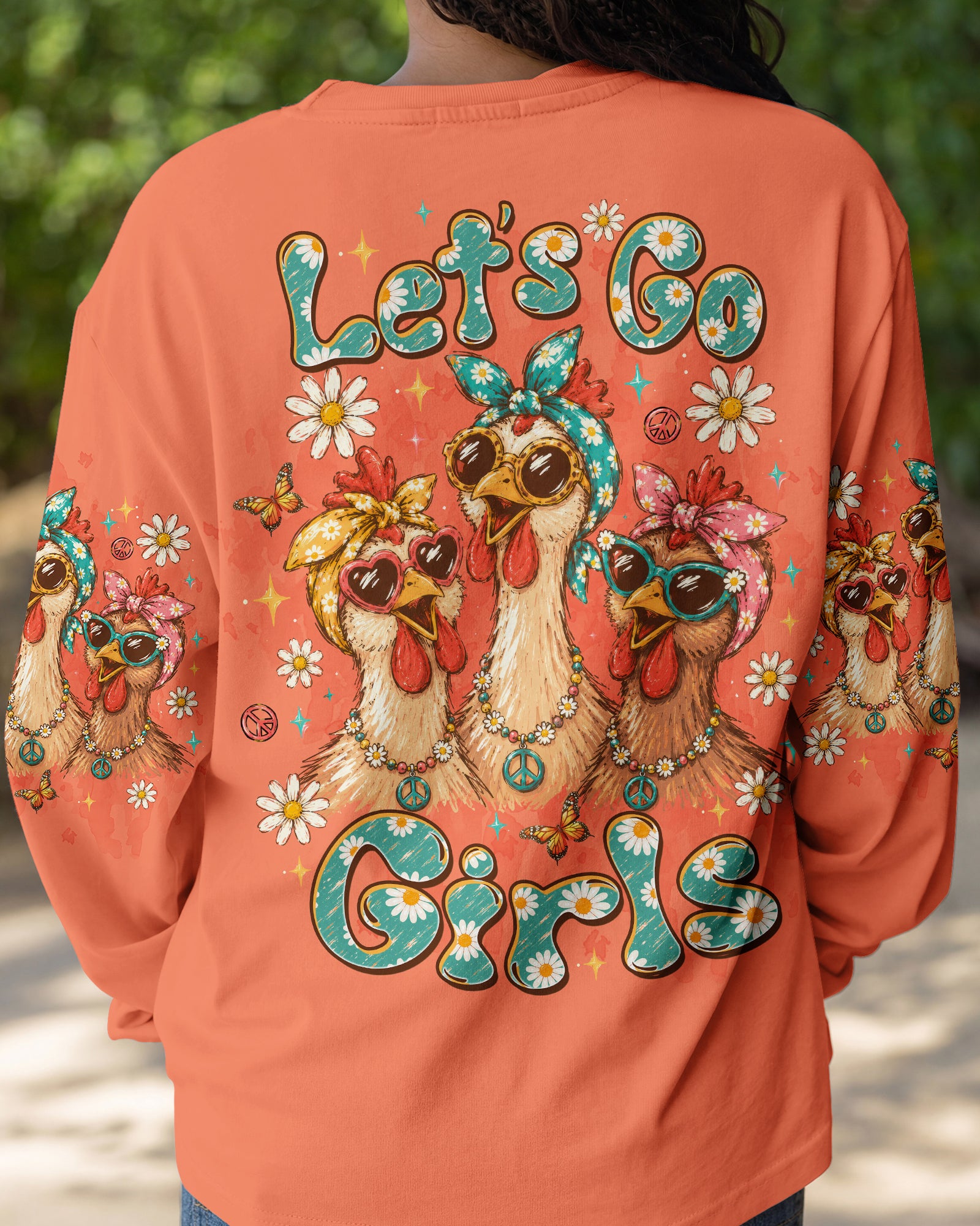 LET'S GO GIRLS CHICKEN ALL OVER PRINT - TLTW0107267