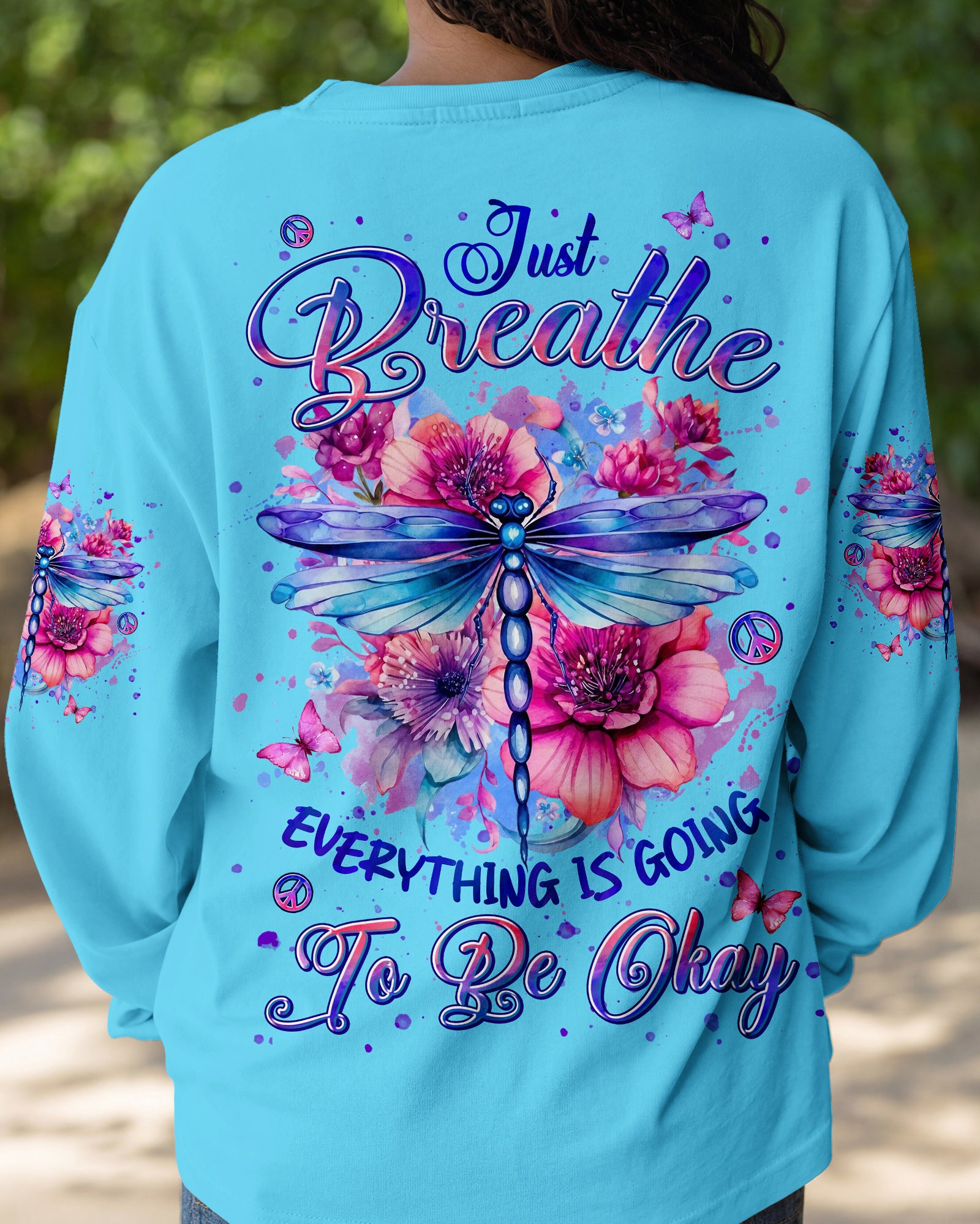 JUST BREATHE DRAGONFLY ALL OVER PRINT - TYLN0306263