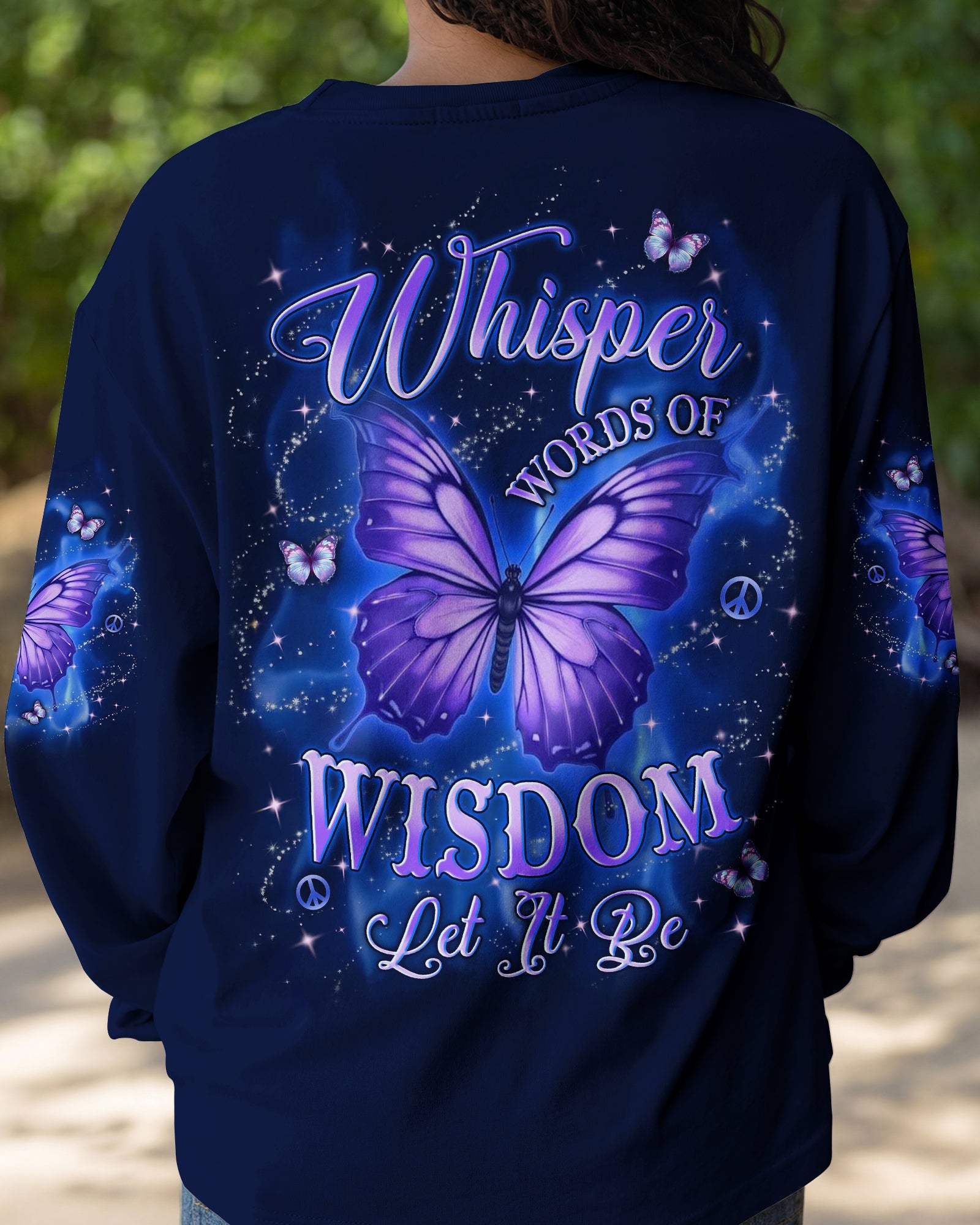 WHISPER WORDS OF WISDOM LET IT BE BUTTERFLY ALL OVER PRINT - TYLN0303263