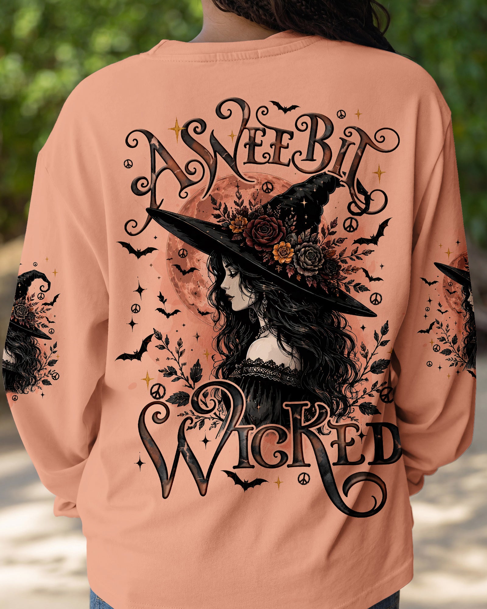 A WEE BIT WICKED HALLOWEEN WITCH ALL OVER PRINT - TYQY2207261