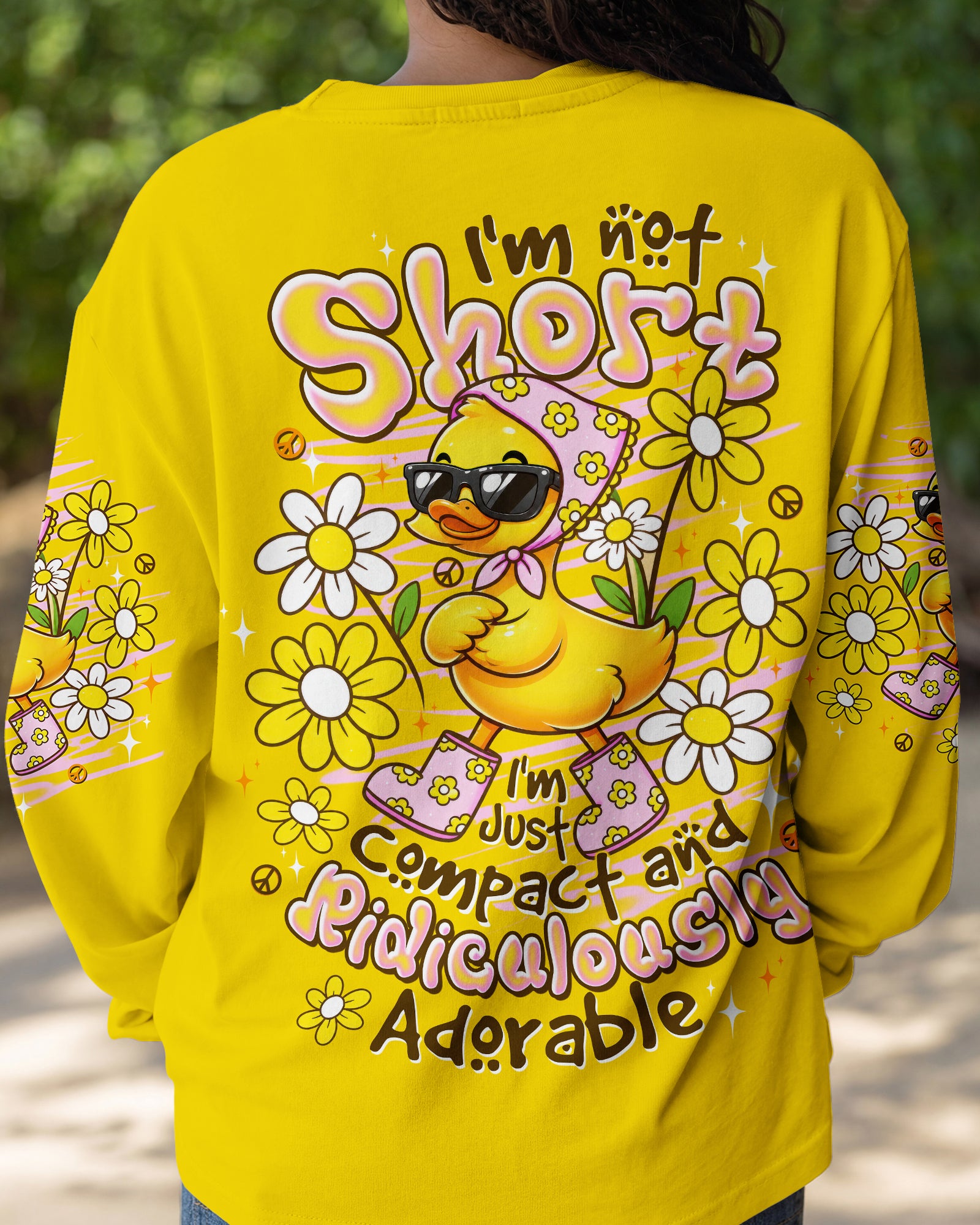 I'M NOT SHORT DUCK  ALL OVER PRINT - TLTW1107263