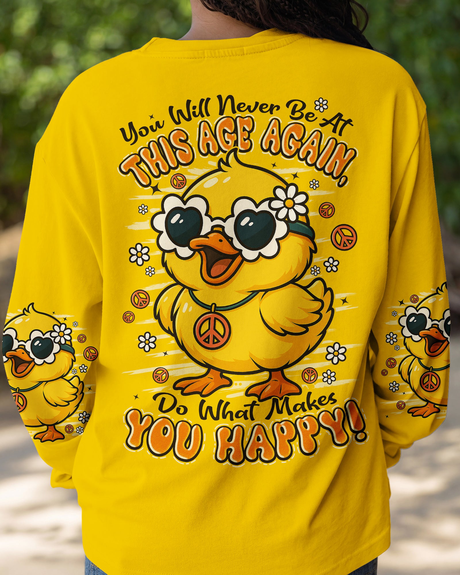 DO WHAT MAKES YOU HAPPY DUCK ALL OVER PRINT - TYPQ1209251