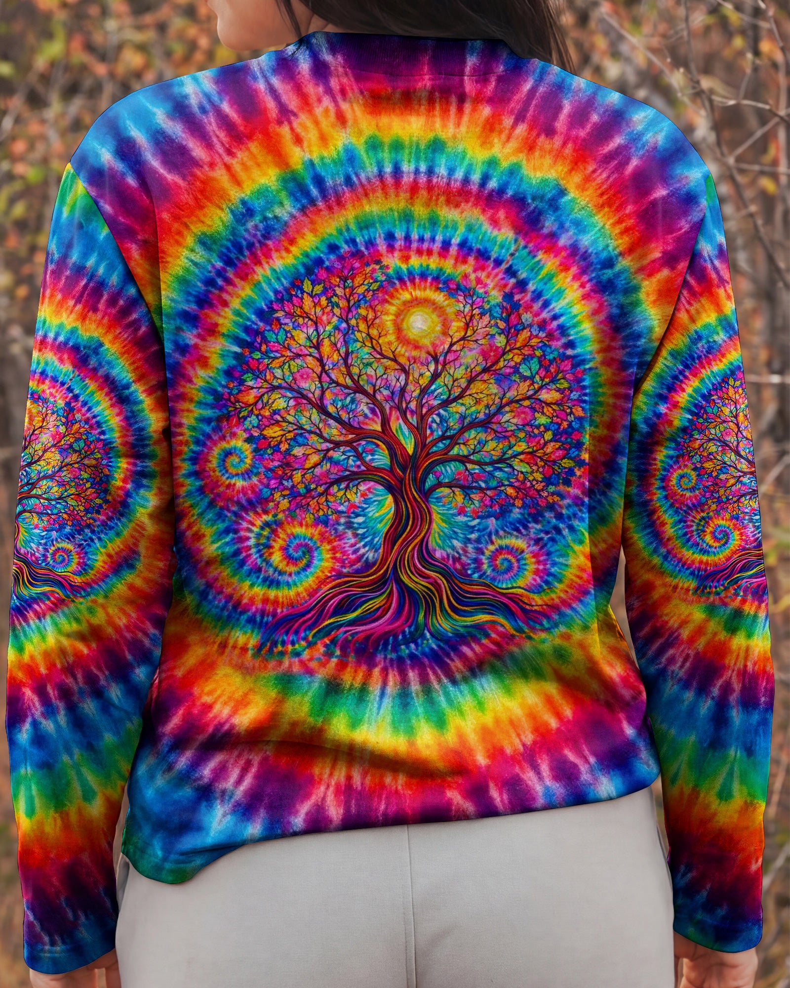 TREE LIFE COLORFUL SWIRL ALL OVER PRINT - TLTW2602262