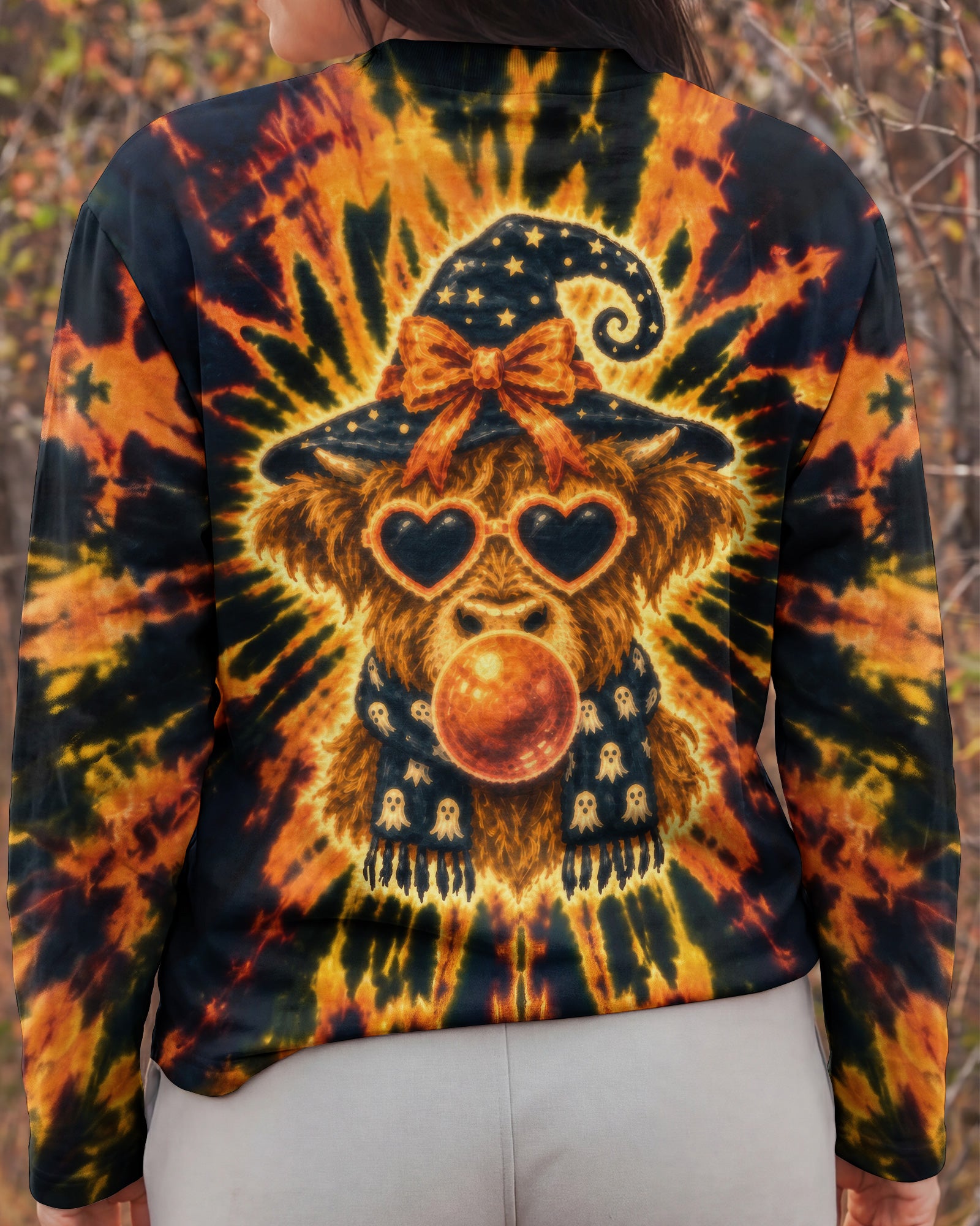 WITCHY HIGHLAND COW BUBBLEGUM ALL OVER PRINT – RI0807262