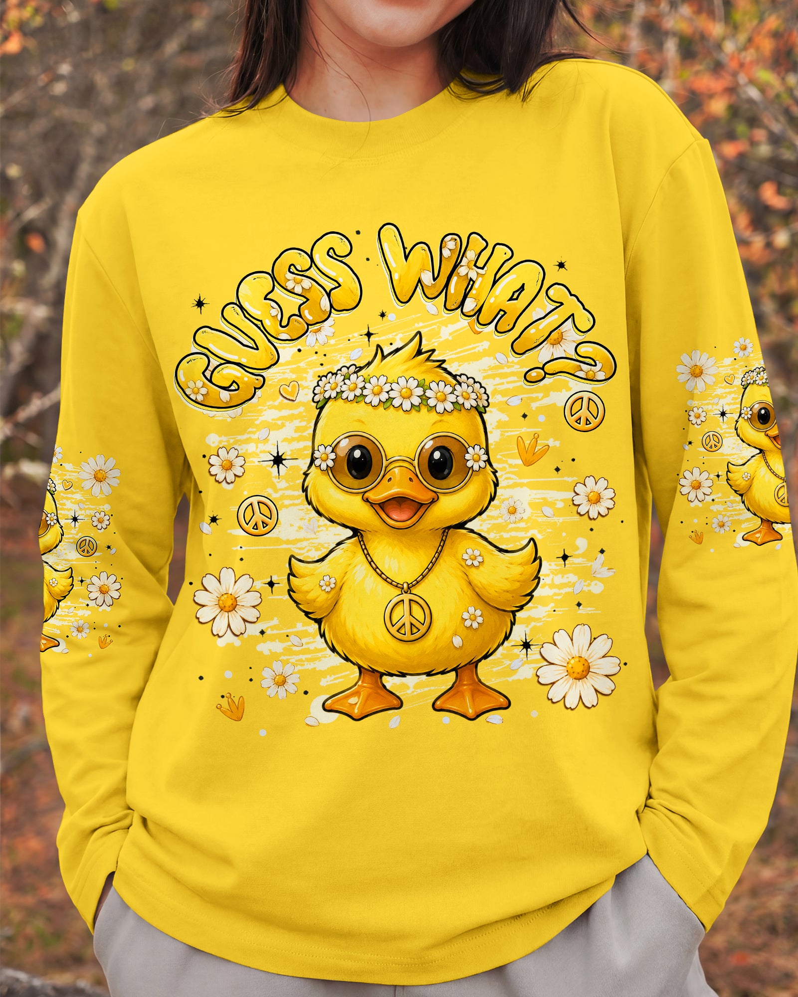 GUESS WHAT FUNNY DUCK ALL OVER PRINT - TLHG2005262