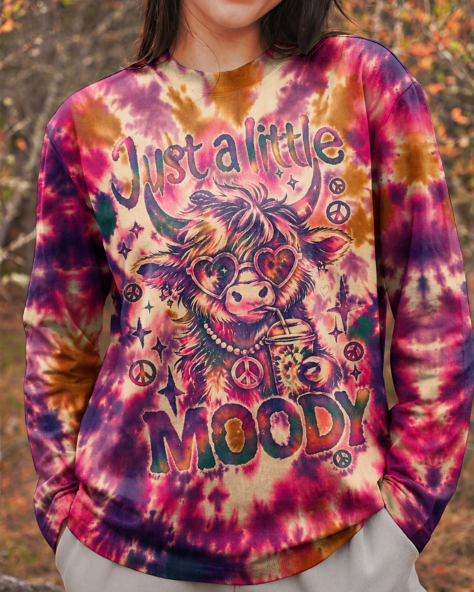 JUST A LITTLE MOODY HIGHLAND COW ALL OVER PRINT - KMTM1507262