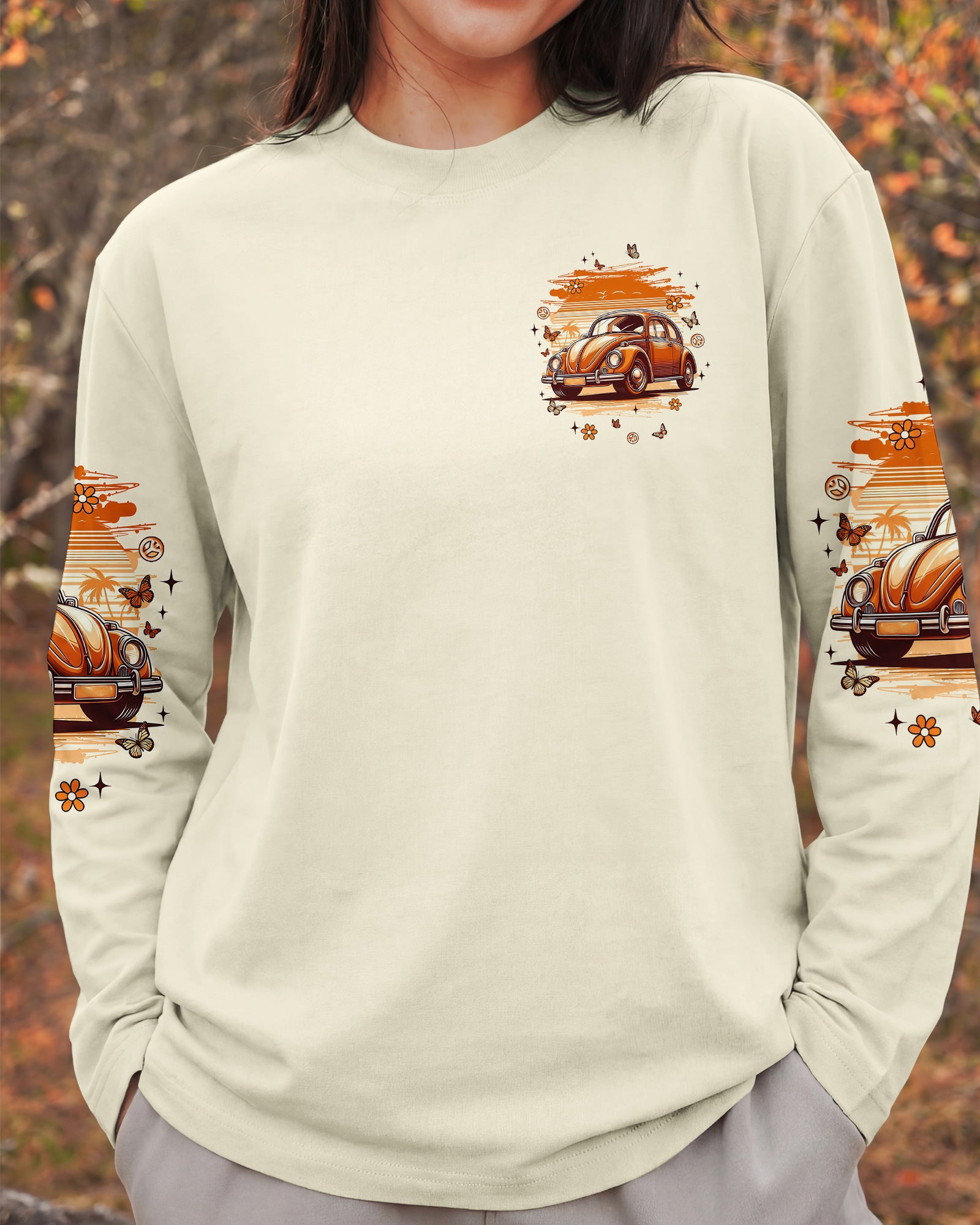 RUNNING AGAINST THE WIND RETRO CAR ALL OVER PRINT  - TLNT2003262
