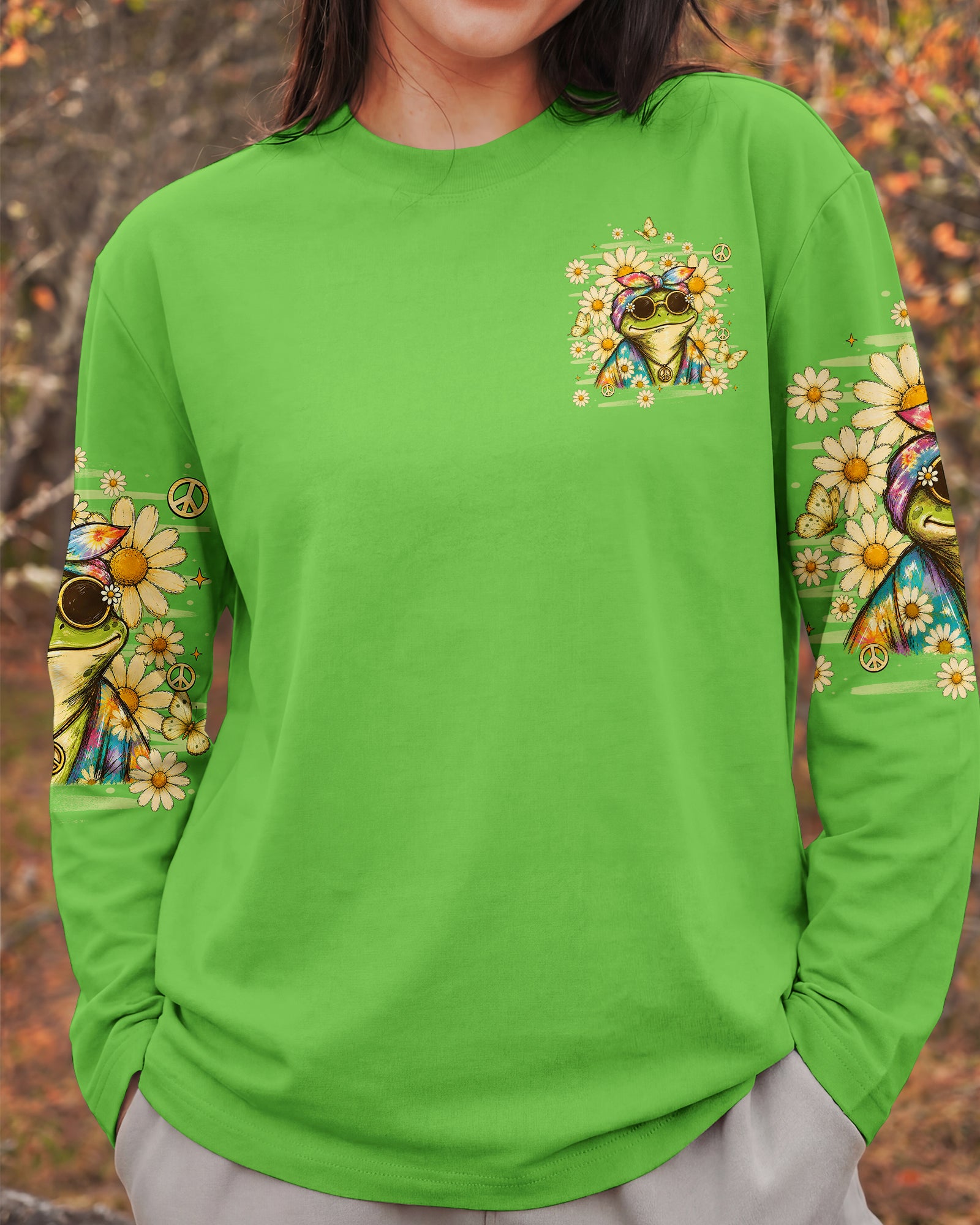 BE YOU THE WORLD WILL ADJUST FROG ALL OVER PRINT - TLHN3007263