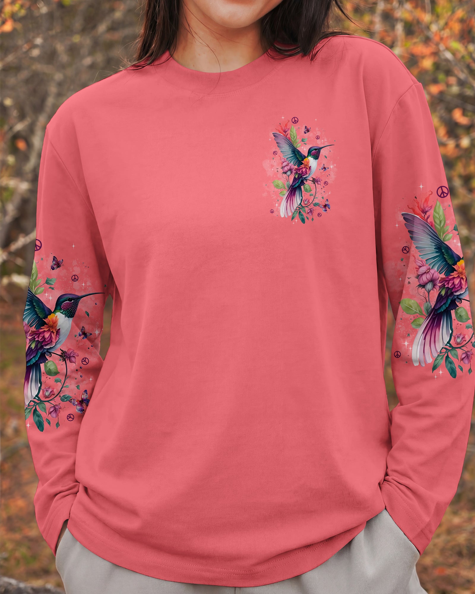 JUST BELIEVE HUMMINGBIRD ALL OVER PRINT - TYPQ0902261