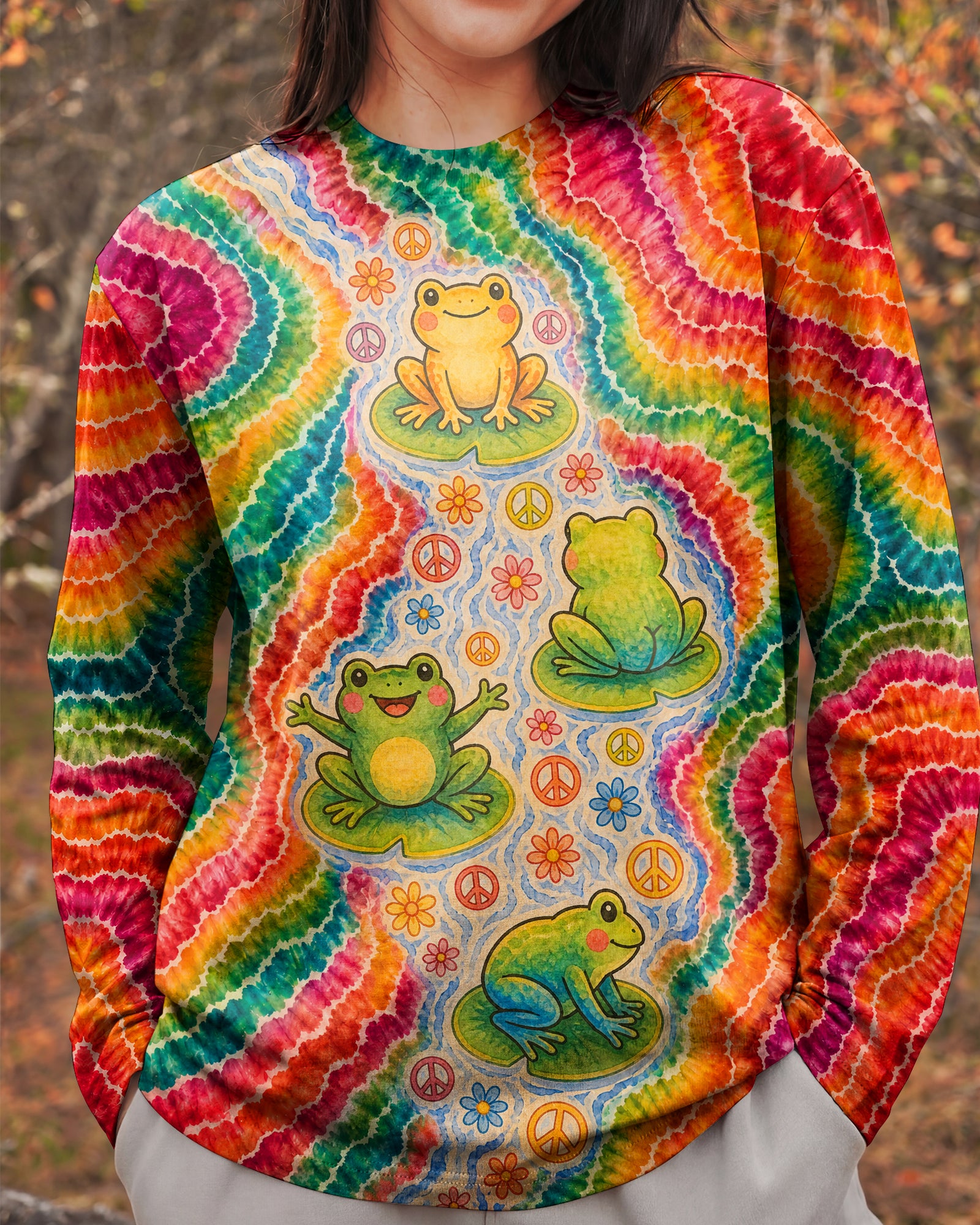 PEACEFUL FROG RAINBOW RIVER ALL OVER PRINT - KMTM1806262