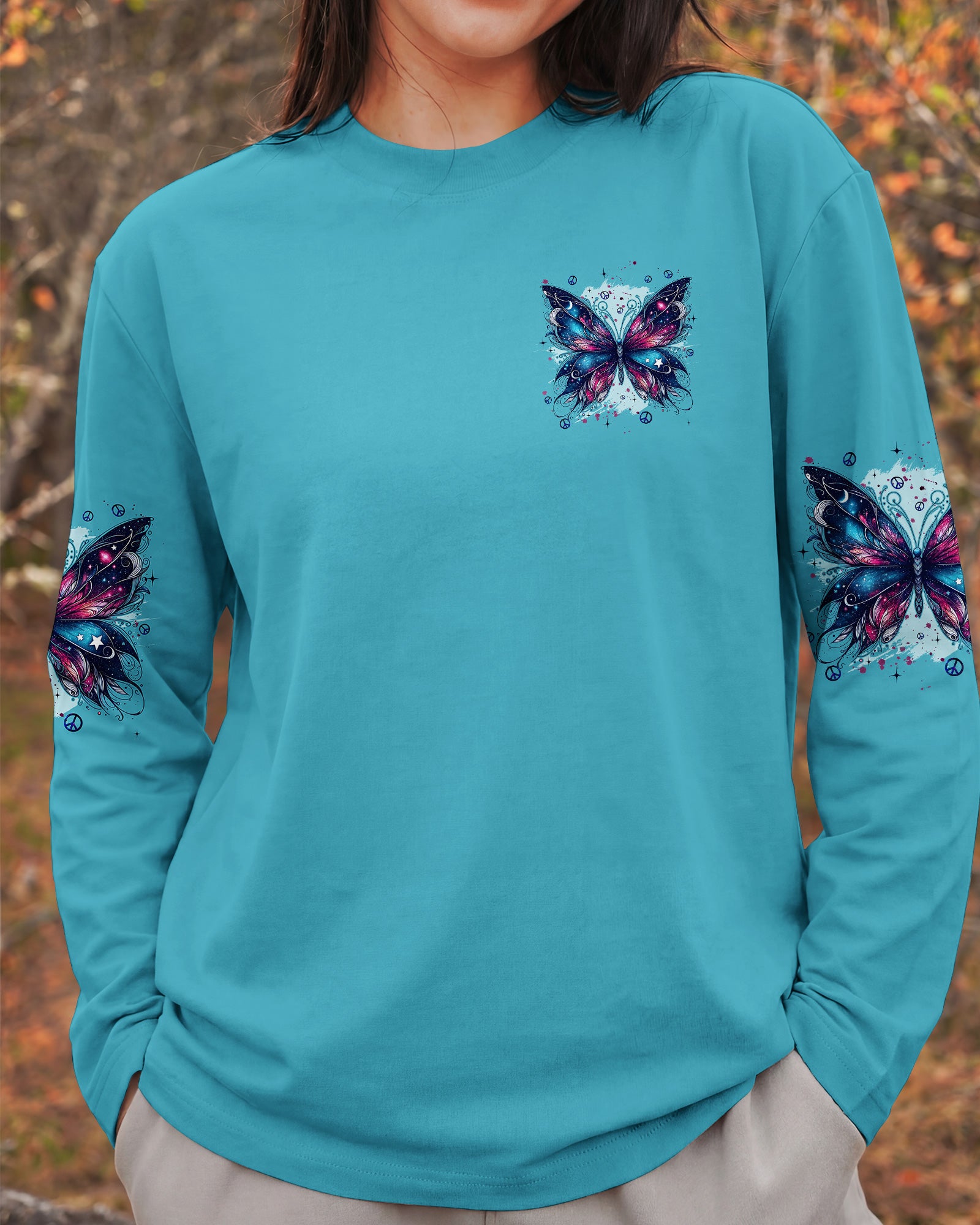 CHOOSE TO USE YOUR WINGS BUTTERFLY ALL OVER PRINT - TYQY2702262