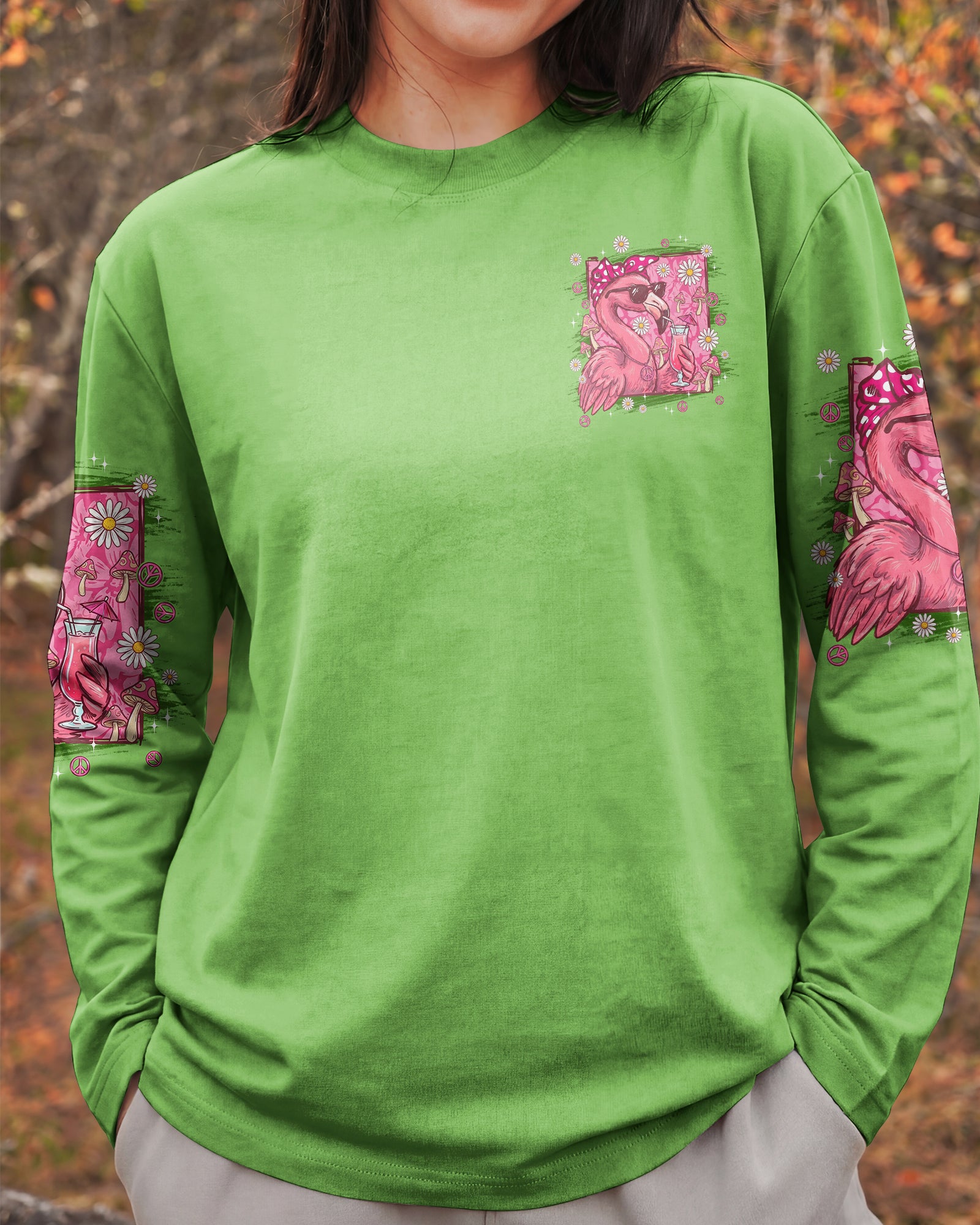 I'M NOT DRUNK I'M JUST FANCY FLAMINGO ALL OVER PRINT - TYPQ1607261