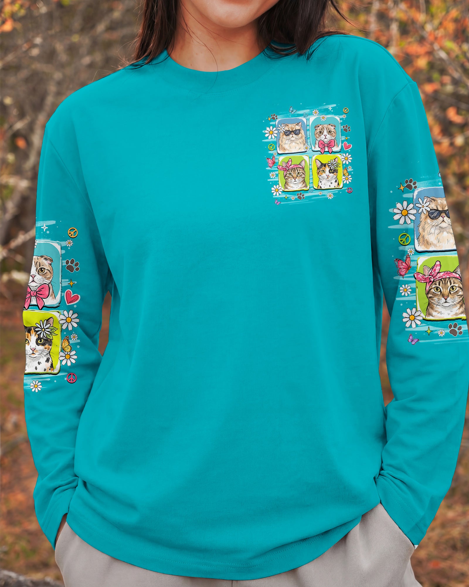 LIFE HAPPENS CATS HELP ALL OVER PRINT - TLHN2907264