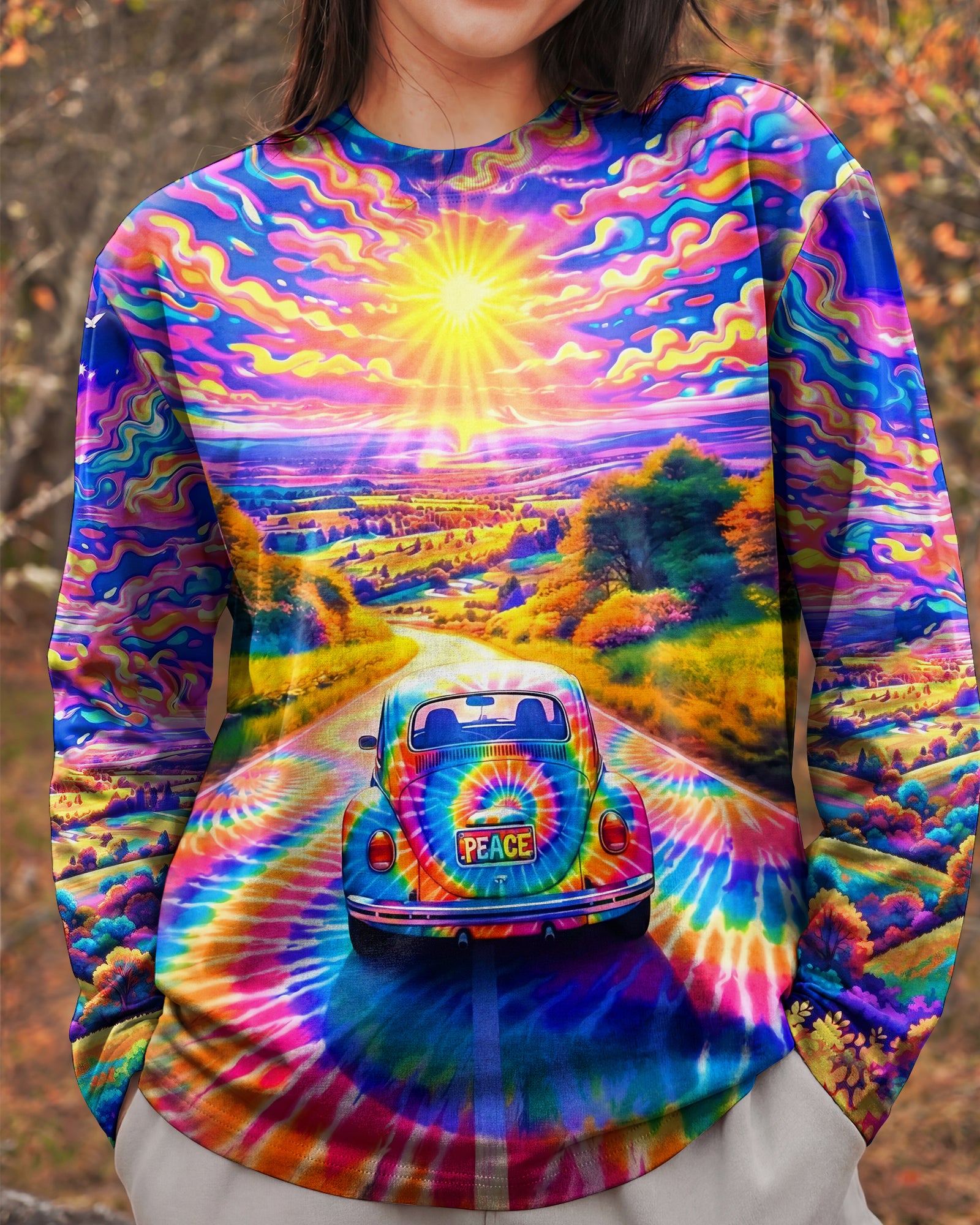 RADIANT HIPPIE CAR ALL OVER PRINT - YHHG0402263