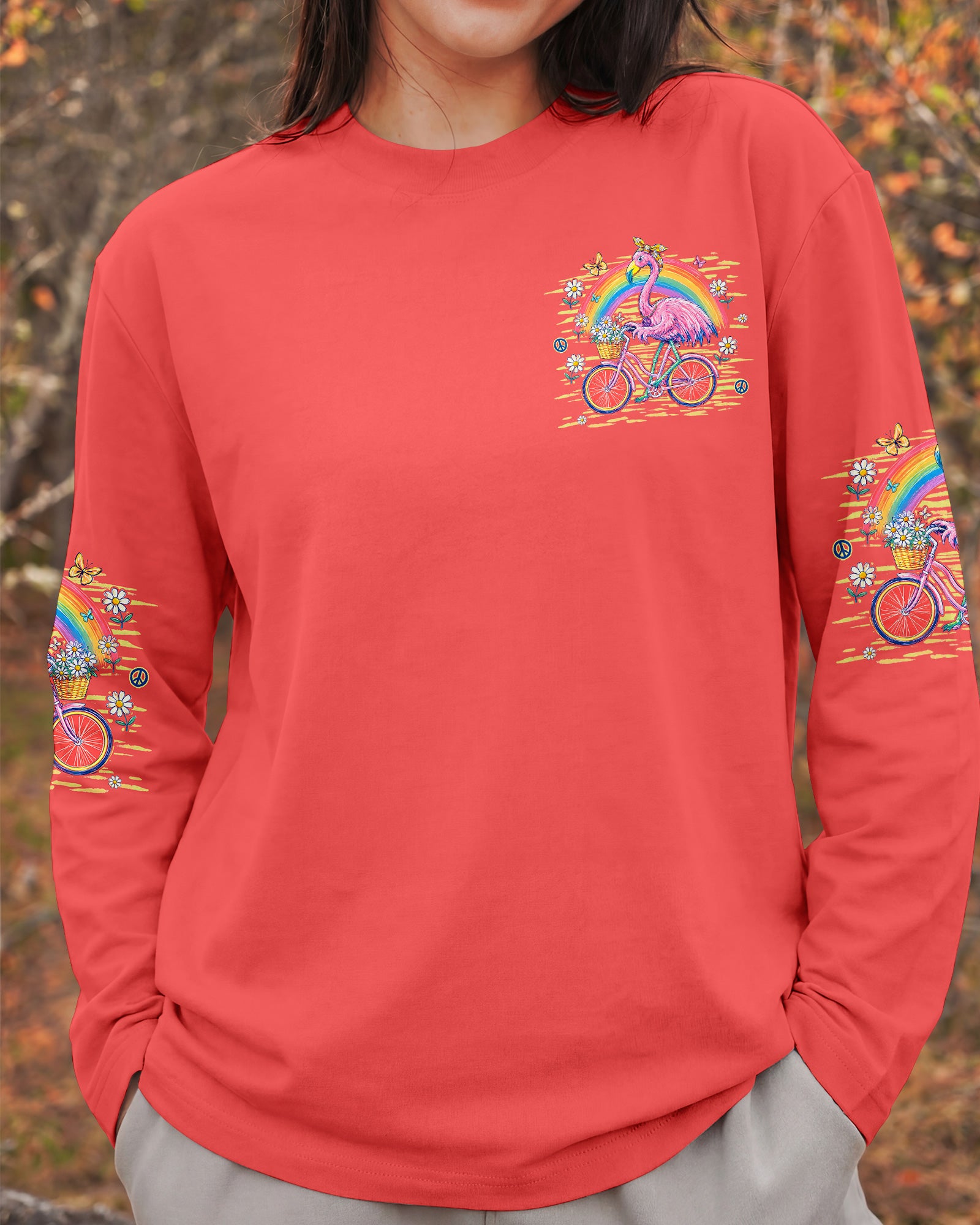 BE HUMBLE BE KIND FLAMINGO ALL OVER PRINT  - TLHG0107264