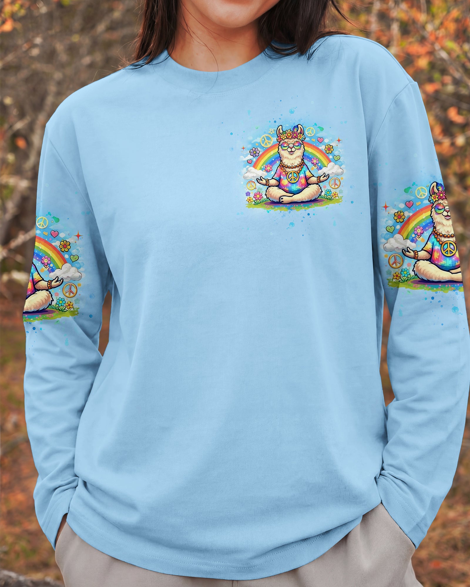 NO PROB-LLAMA ALL OVER PRINT - YHHG1102261
