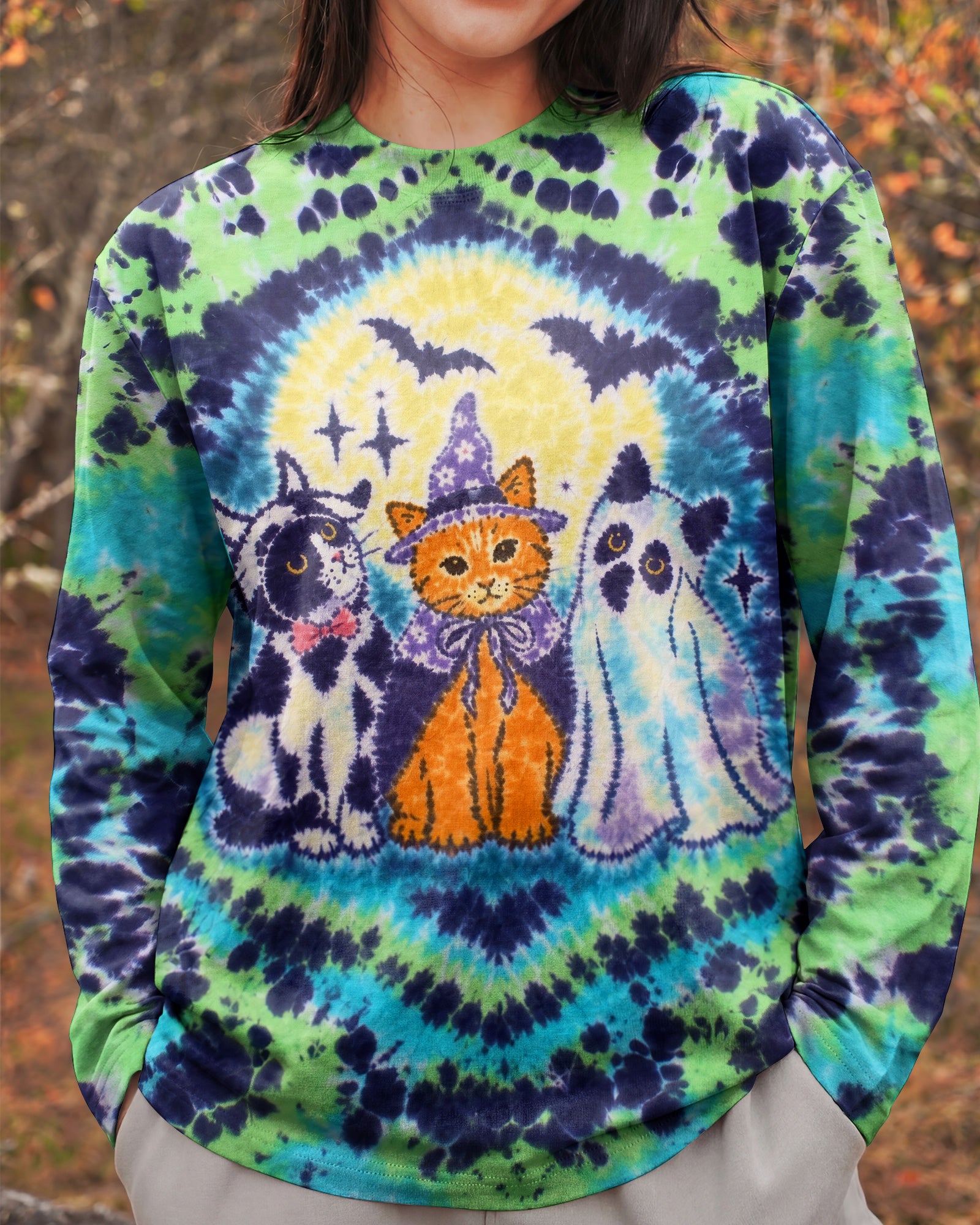 WITCHY KITTY GHOST FRIENDS ALL OVER PRINT – RI0508263