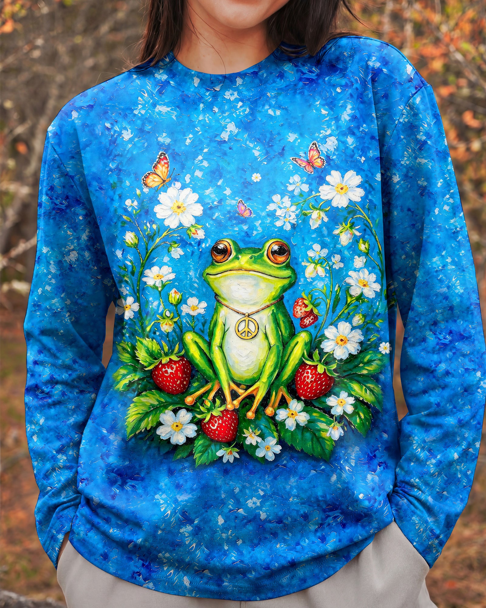 BE YOU THE WORLD WILL ADJUST FROG ALL OVER PRINT - TLHG0805264