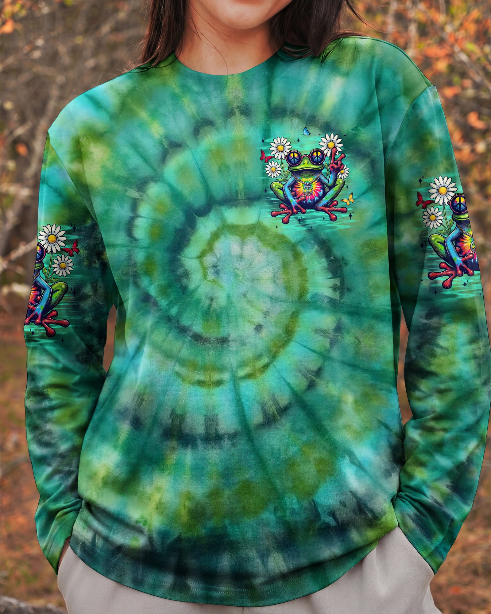 BE YOU THE WORLD WILL ADJUST FROG ALL OVER PRINT - TYLN1303263