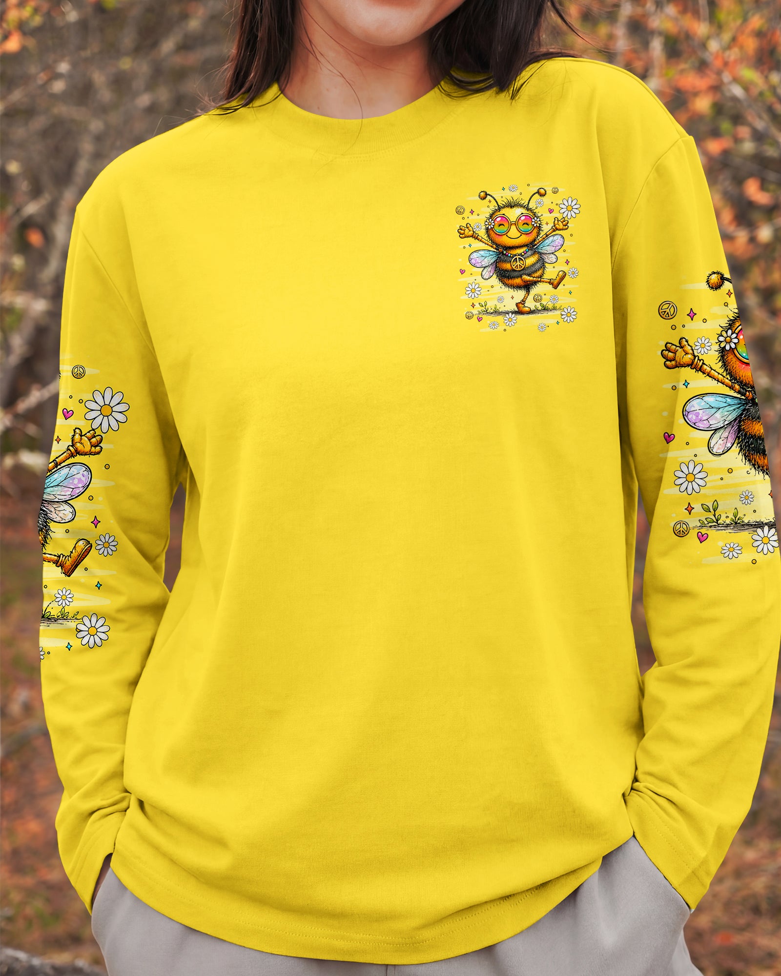 BE YOU THE WORLD WILL ADJUST BEE ALL OVER PRINT - TLHN2407261