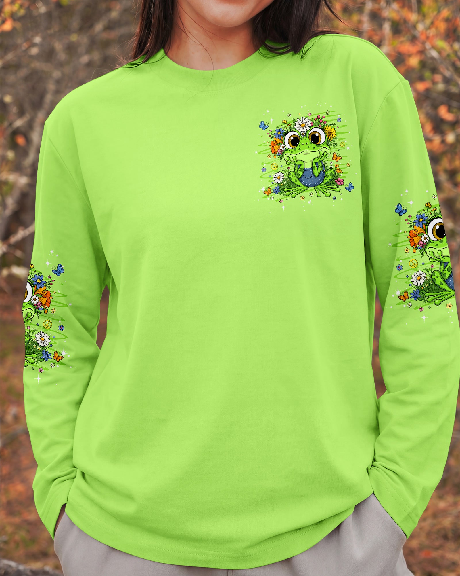 JUST BREATHE FROG ALL OVER PRINT - TLHG2206263