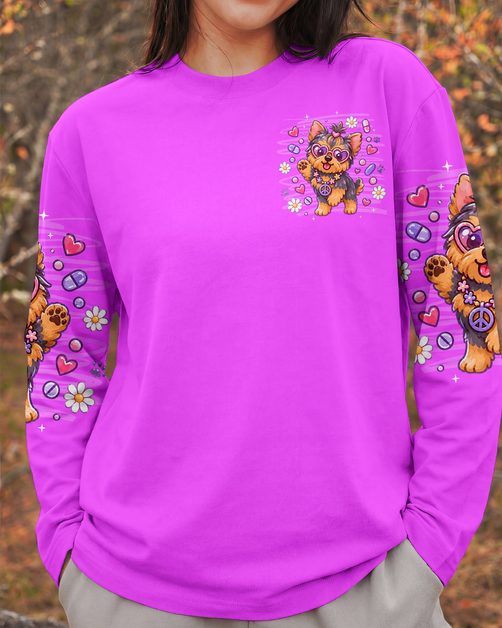 LET'S TAKE OUR MEDICINE YORKIE DOG ALL OVER PRINT - TLNT0907262