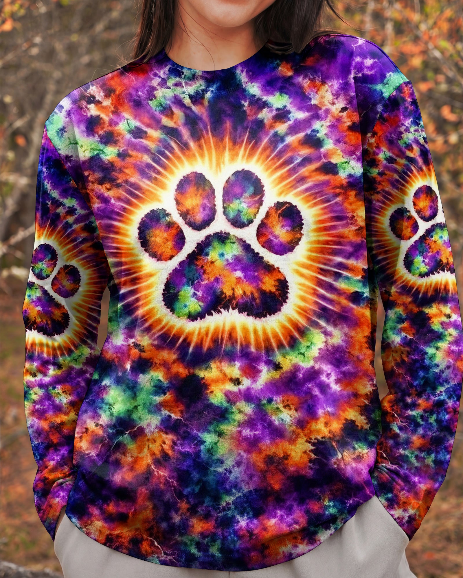 PRISMATIC REBEL PAW ALL OVER PRINT - YHHG2302262