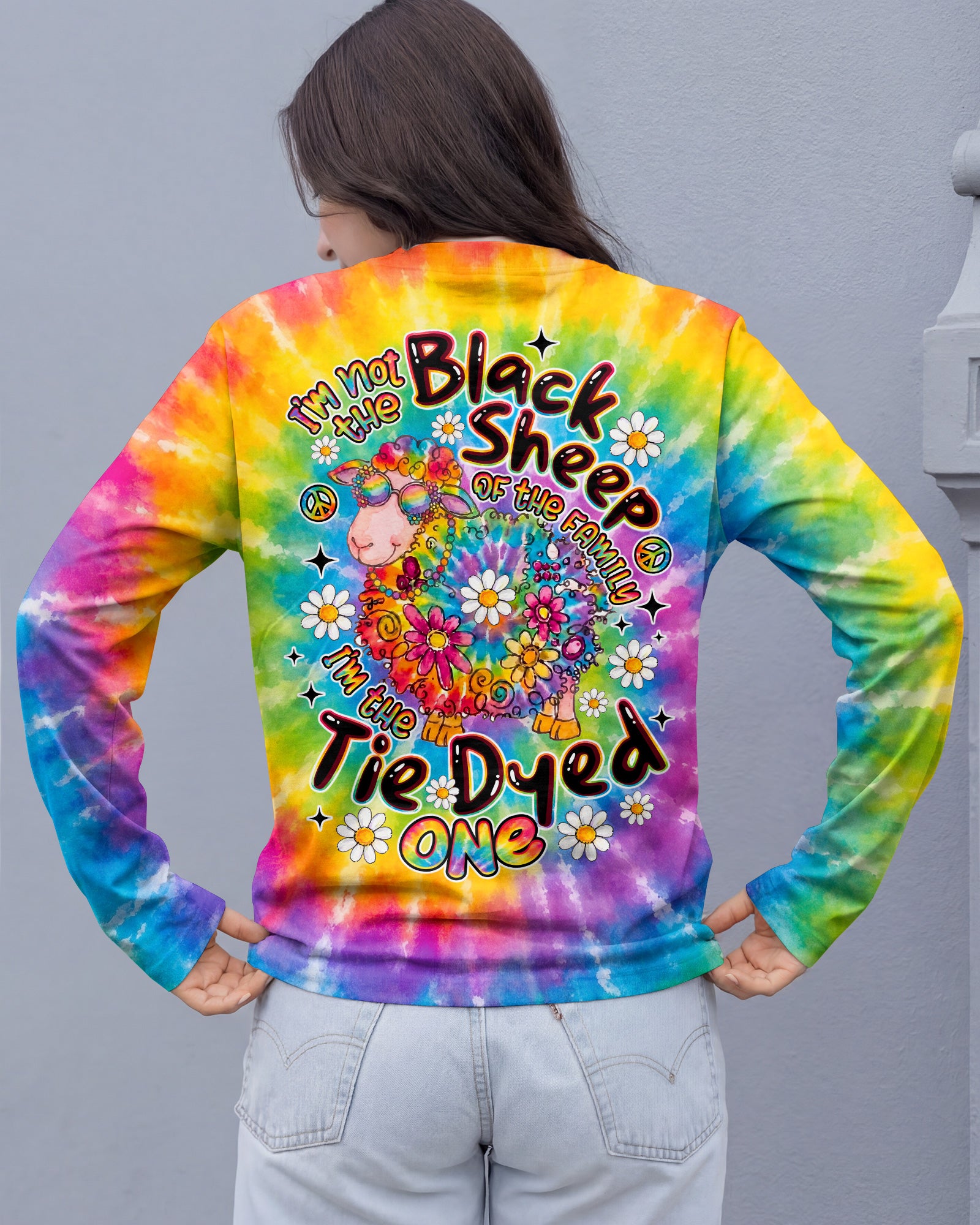 I'M NOT THE BLACK SHEEP TIE DYE ALL OVER PRINT - TLNO2707263