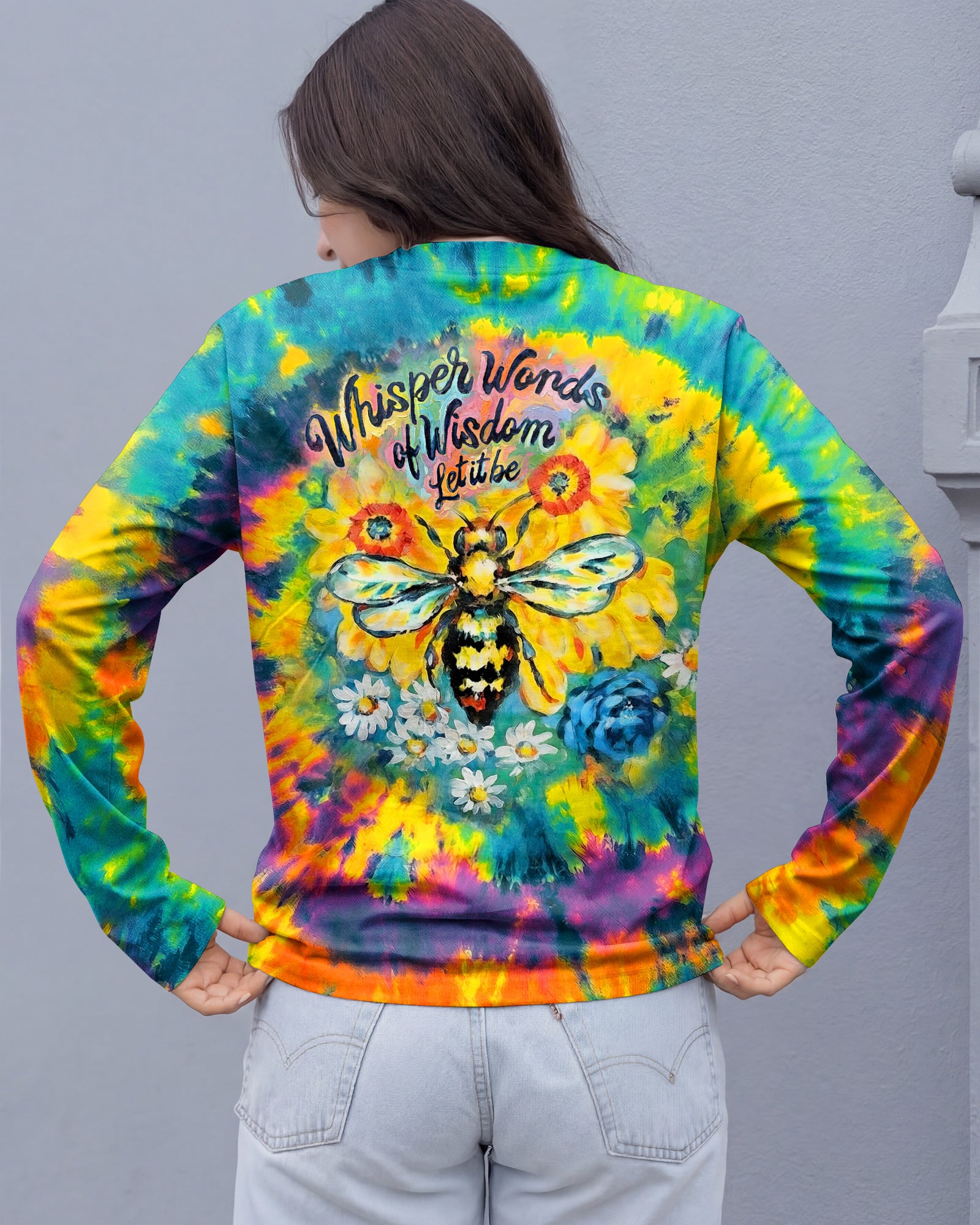 SUNFLOWER BEE WISDOM ALL OVER PRINT - RI2703261