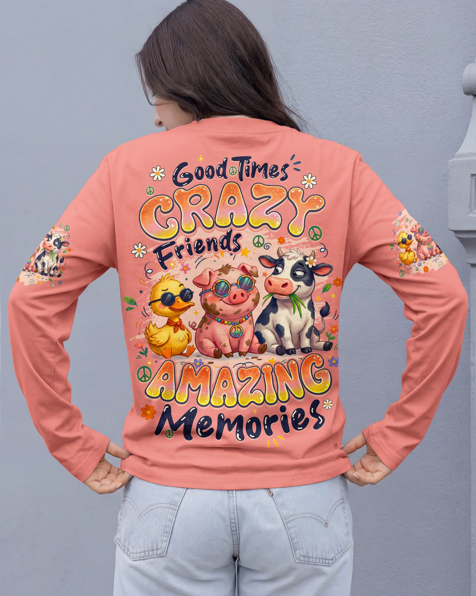 GOOD TIMES CRAZY FRIENDS AMAZING MEMORIES ALL OVER PRINT - TYQY1404262