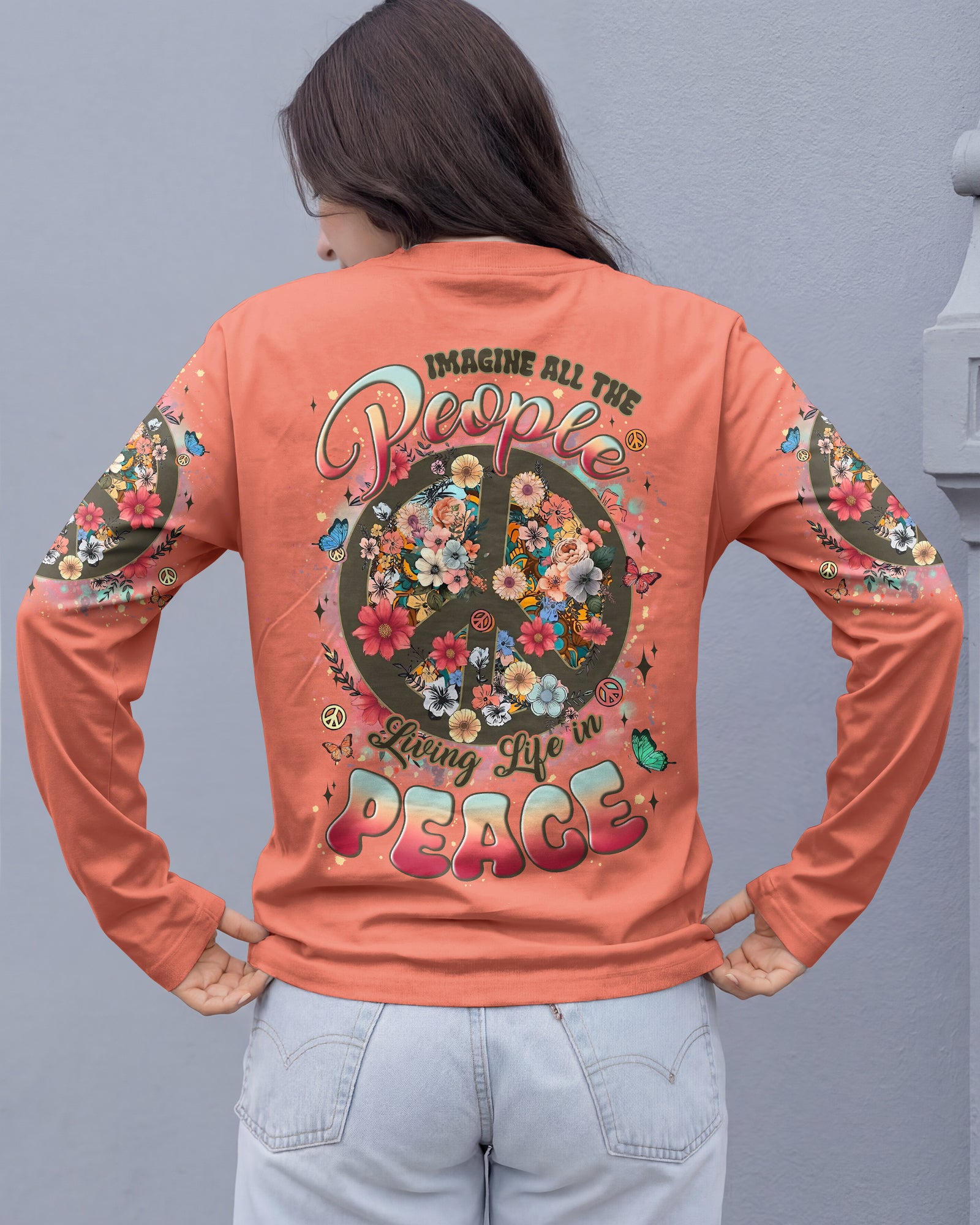 IMAGINE ALL THE PEOPLE LIVING LIFE IN PEACE ALL OVER PRINT - TYLN2303262