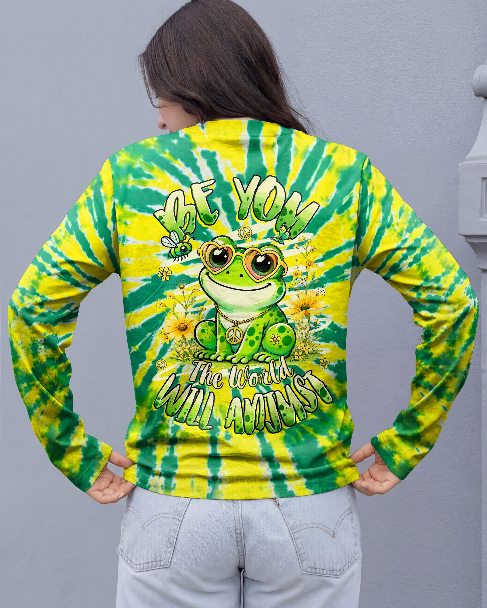 BE YOU HIPPIE FROG ALL OVER PRINT - TLHG2307264