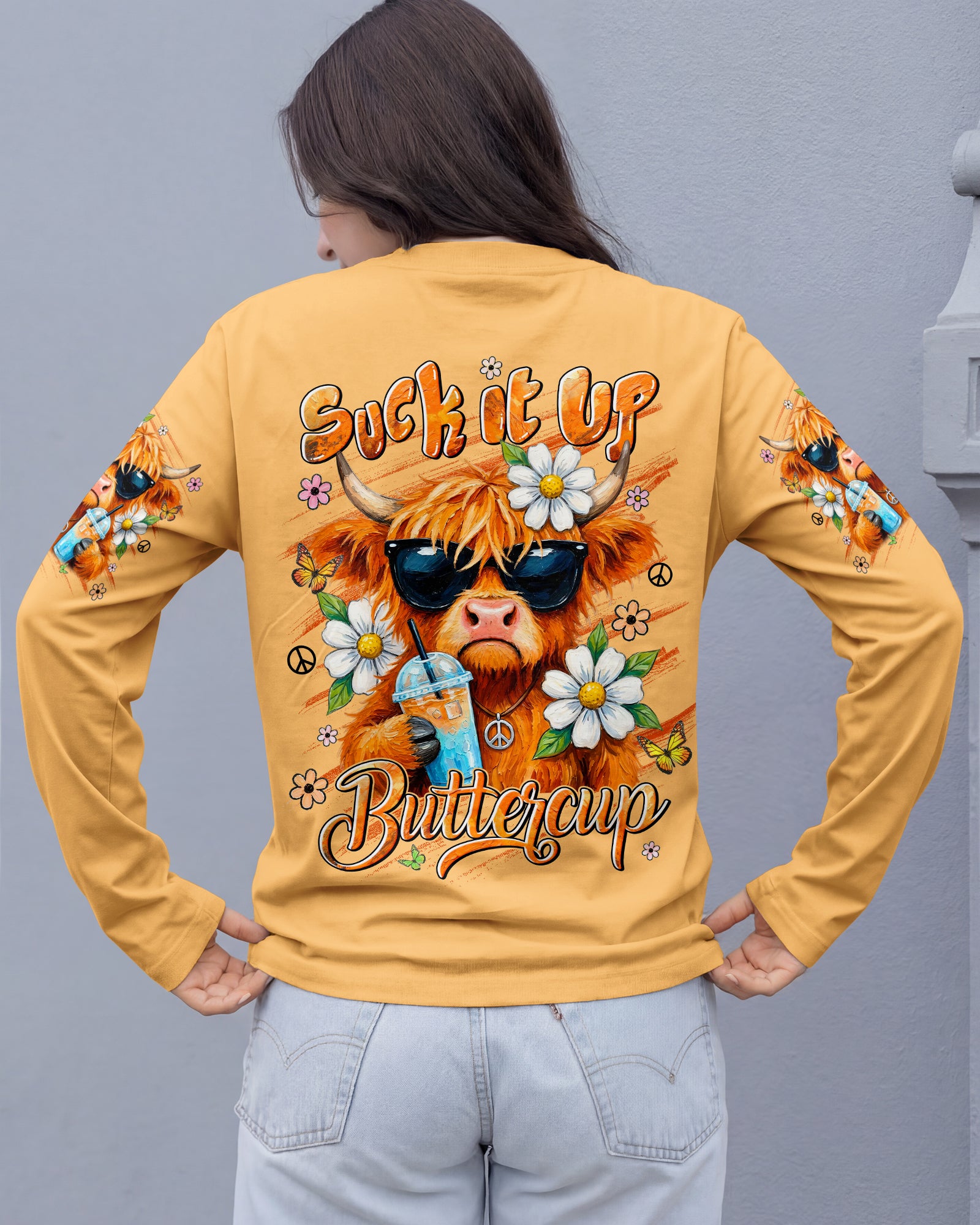 SUCK IT UP BUTTERCUP COW ALL OVER PRINT - TYLN1106261
