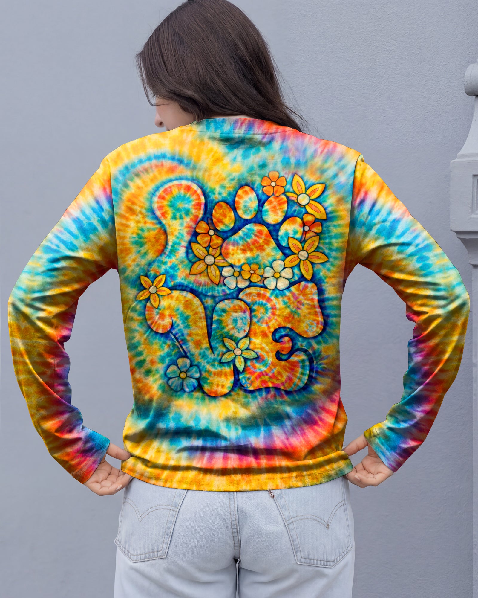 LOVE PAW PRINT SWIRL ALL OVER PRINT - TLHN2503252