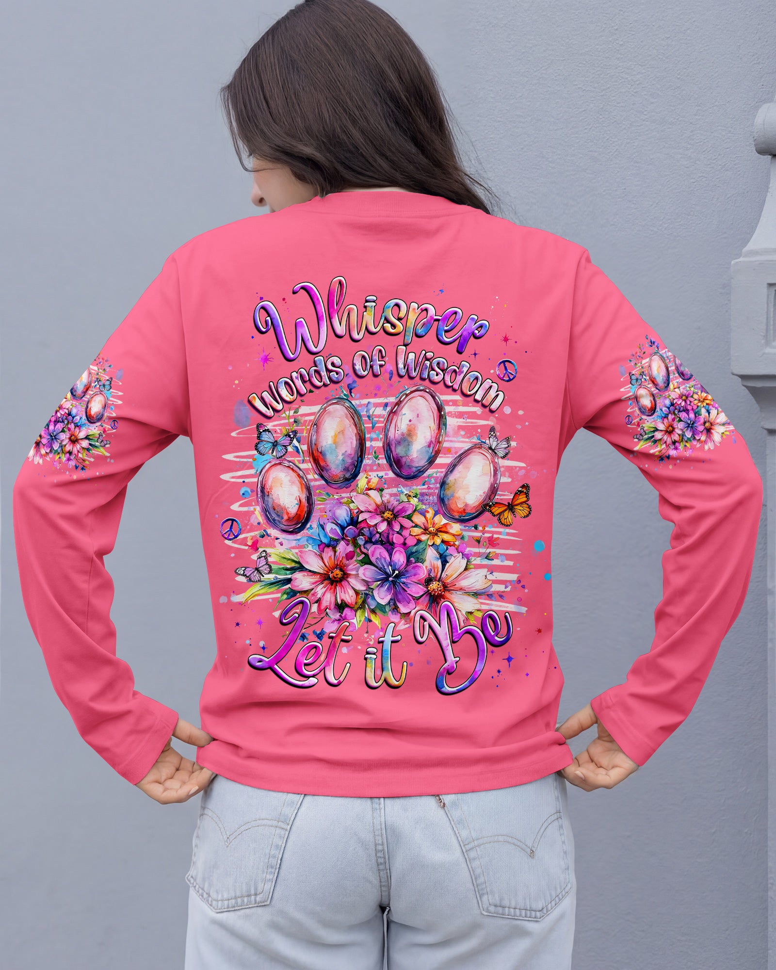 WHISPER WORDS OF WISDOM LET IT BE PAW PRINT  ALL OVER PRINT - TLHG1205261