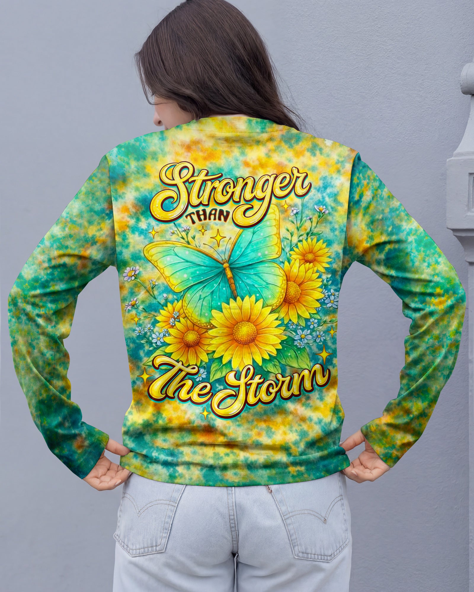 STRONGER THAN THE STORM BUTTERFLY ALL OVER PRINT  - TLNO2803262