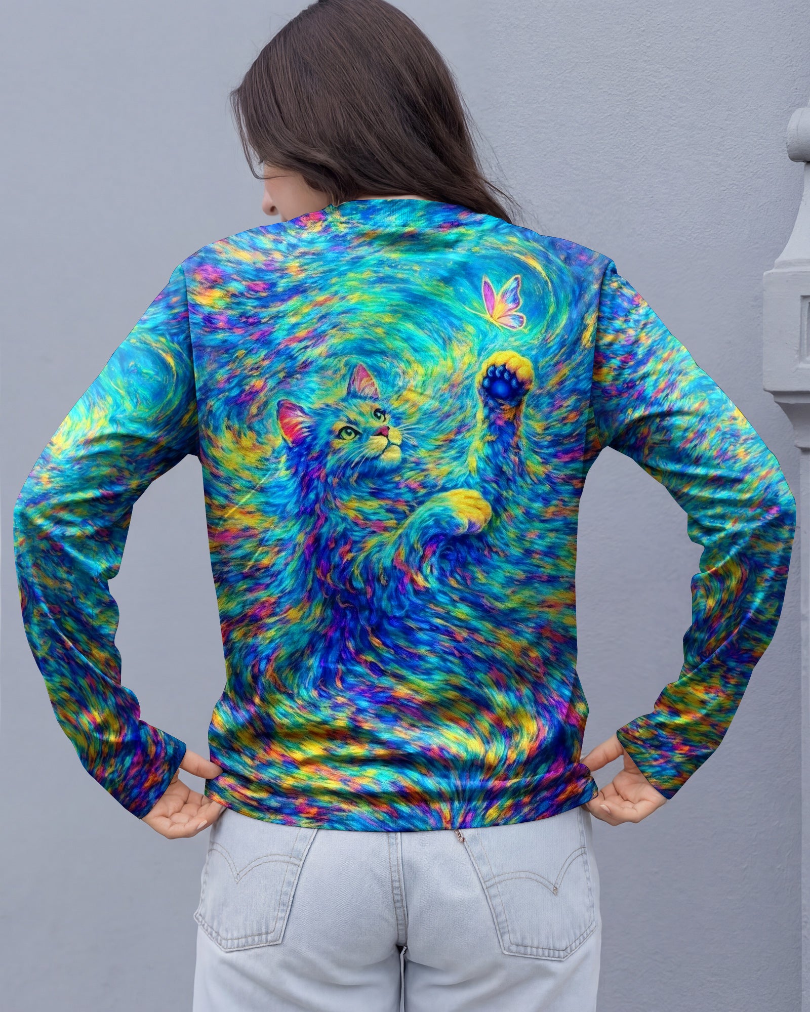 AURORA SPIRIT CAT ALL OVER PRINT - YHHG2402261