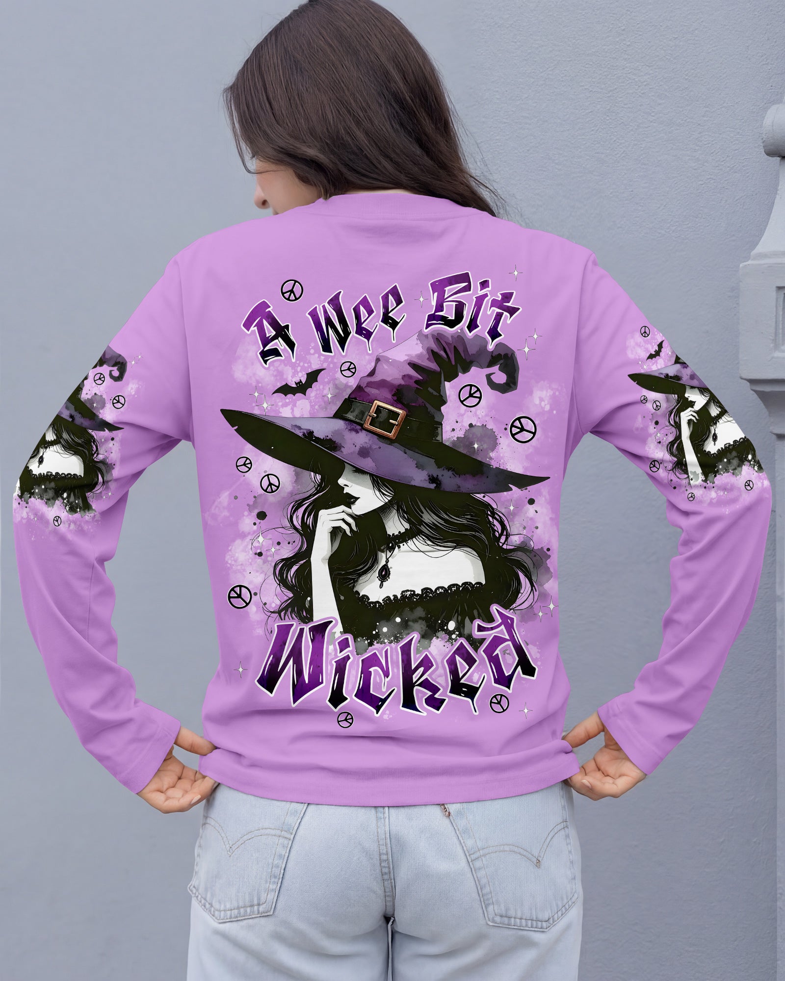 A WEE BIT WICKED HALLOWEEN ALL OVER PRINT - TYPQ2507261