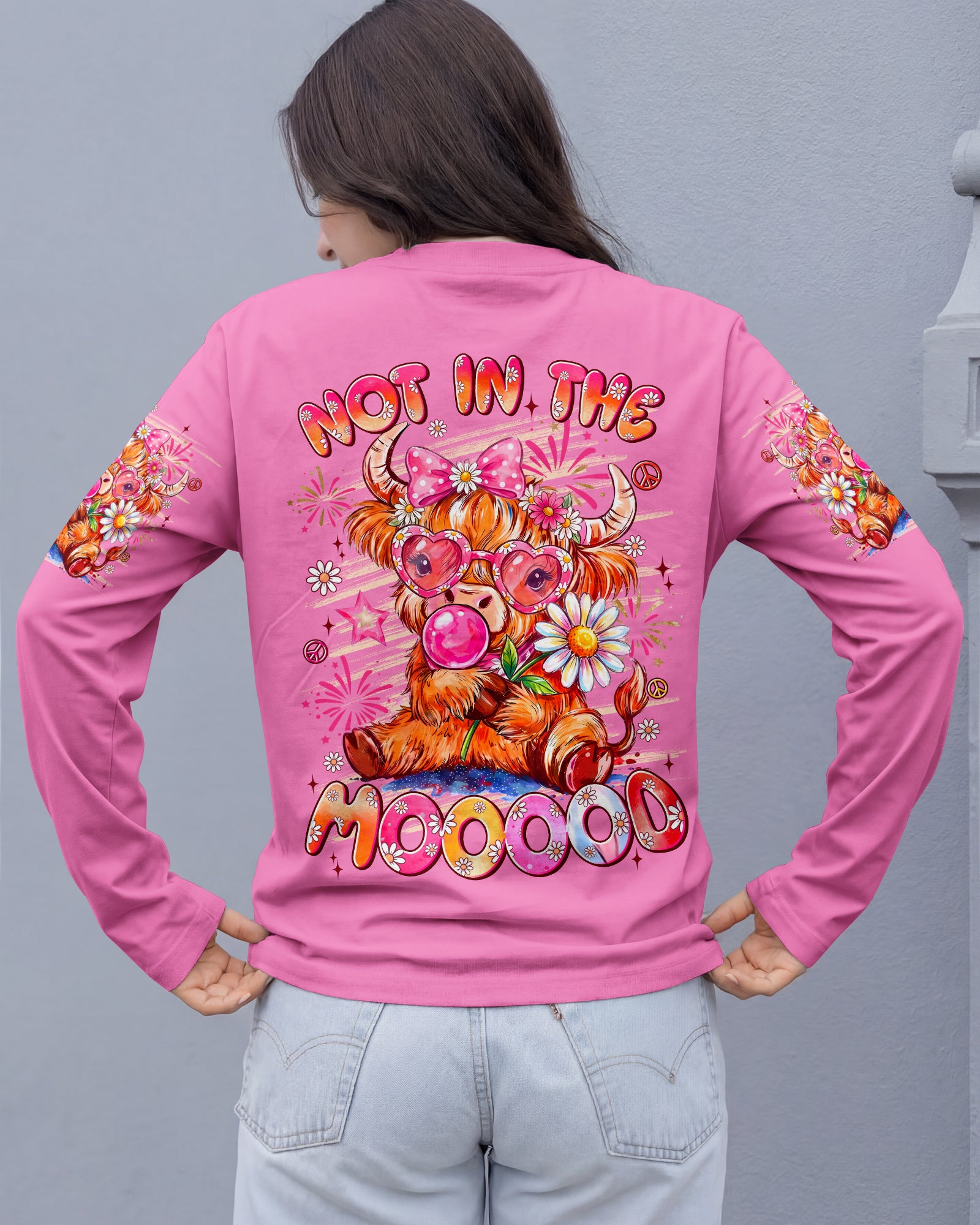 NOT IN THE MOOOOD COW ALL OVER PRINT - TYLN0807262