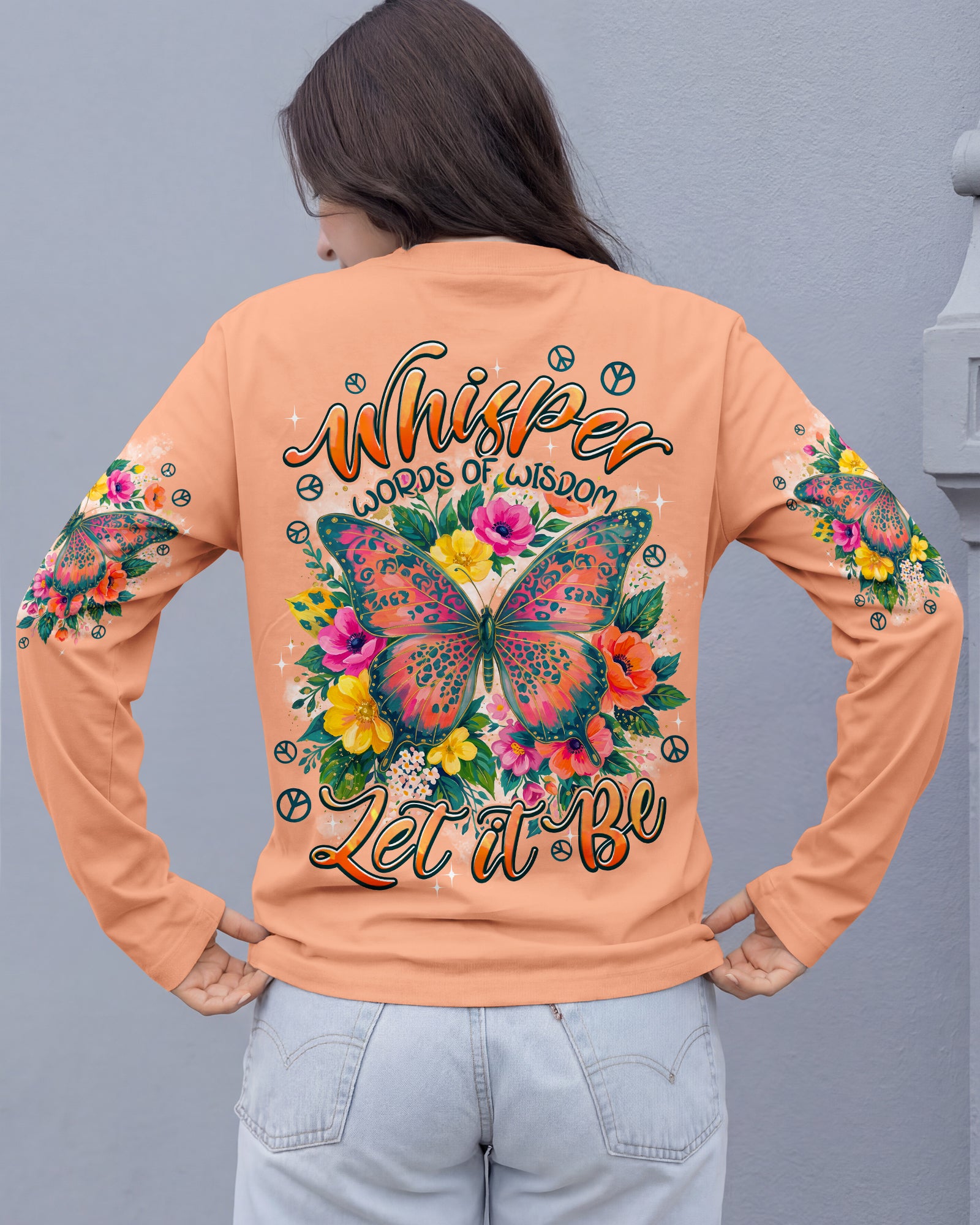 WHISPER WORDS OF WISDOM LET IT BE BUTTERFLY ALL OVER PRINT - TYPQ2207263