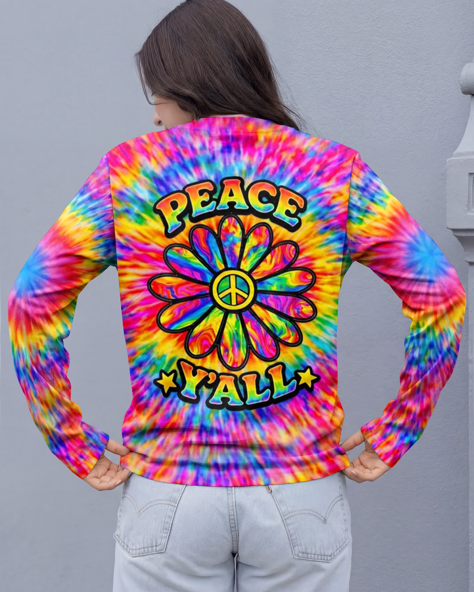 PEACE Y'ALL  ALL OVER PRINT - YHHN2702261