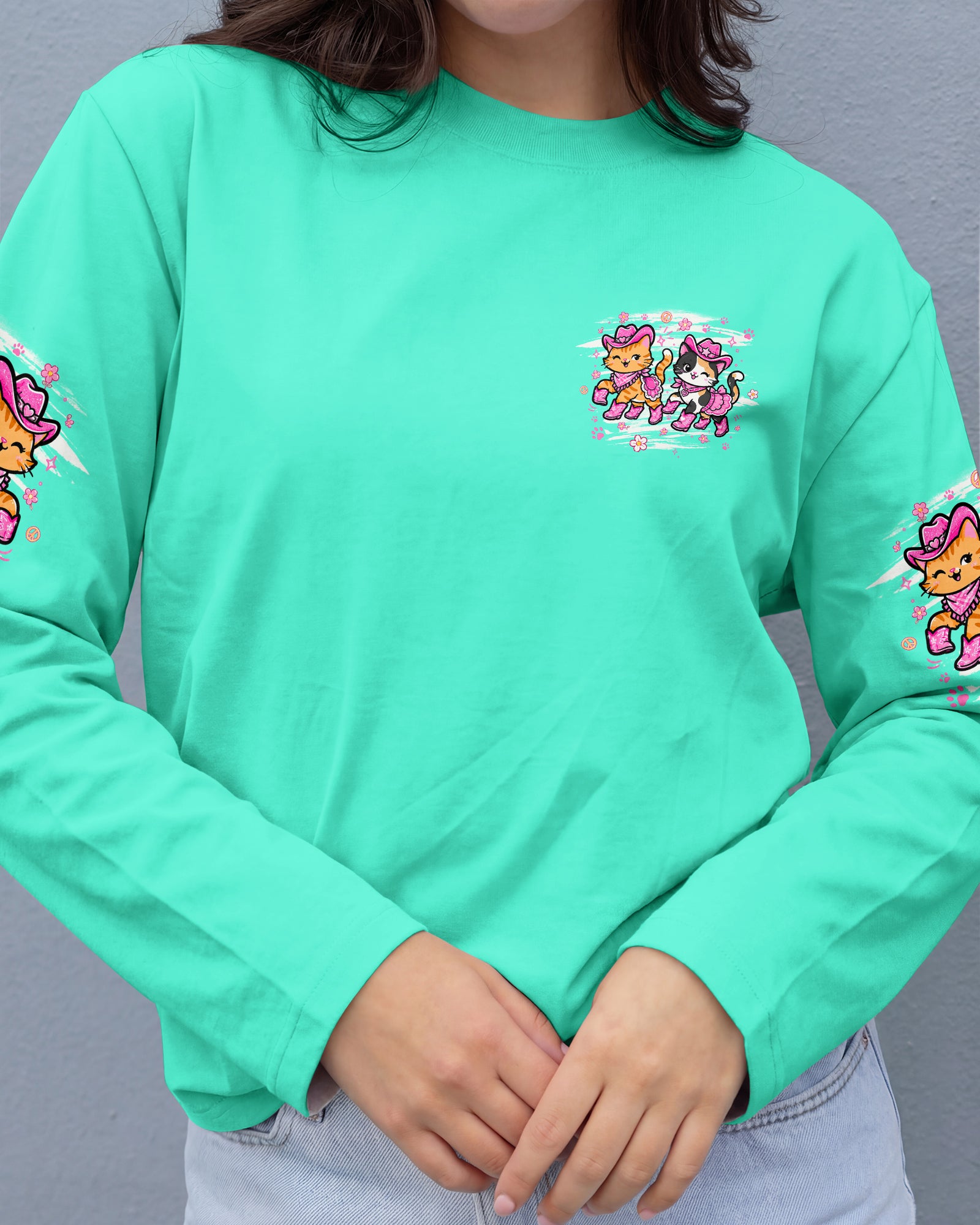 LET'S GO GIRLS CAT ALL OVER PRINT - TLHG0907264