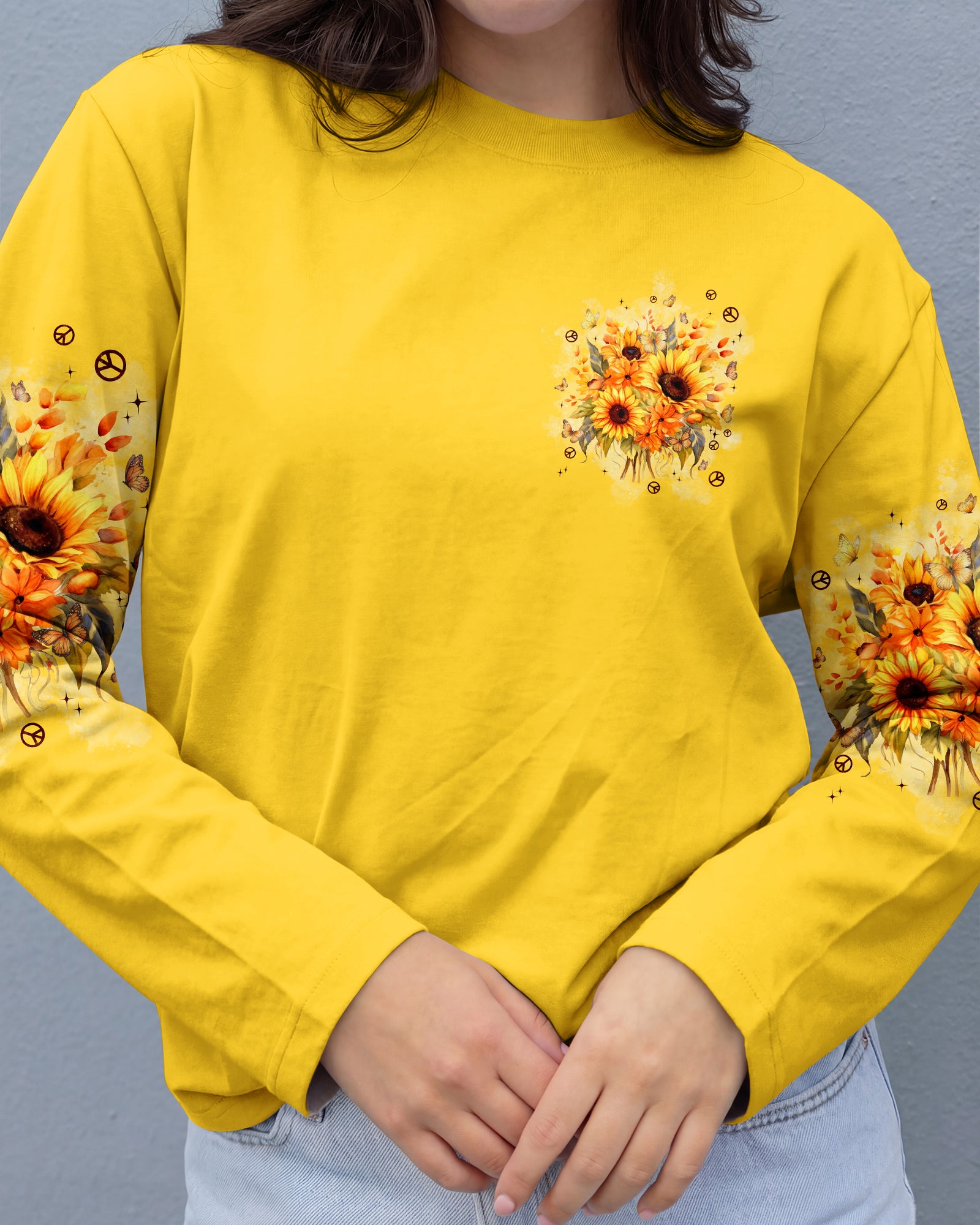 WHISPER WORDS OF WISDOM LET IT BE SUNFLOWER ALL OVER PRINT - TYPQ1303261