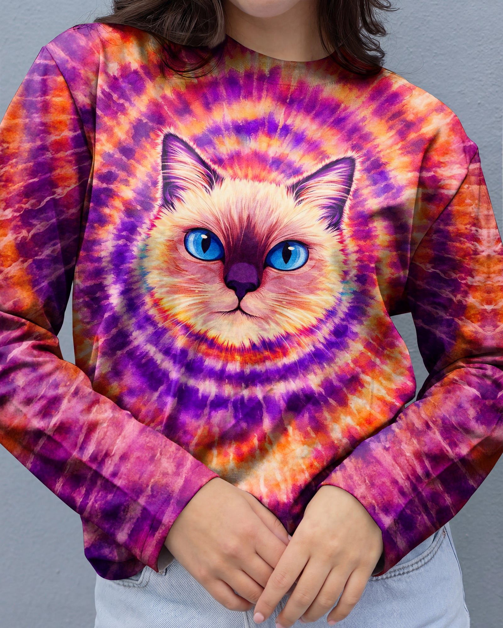 CAT MOM SWIRL ALL OVER PRINT  - TLNT0403261