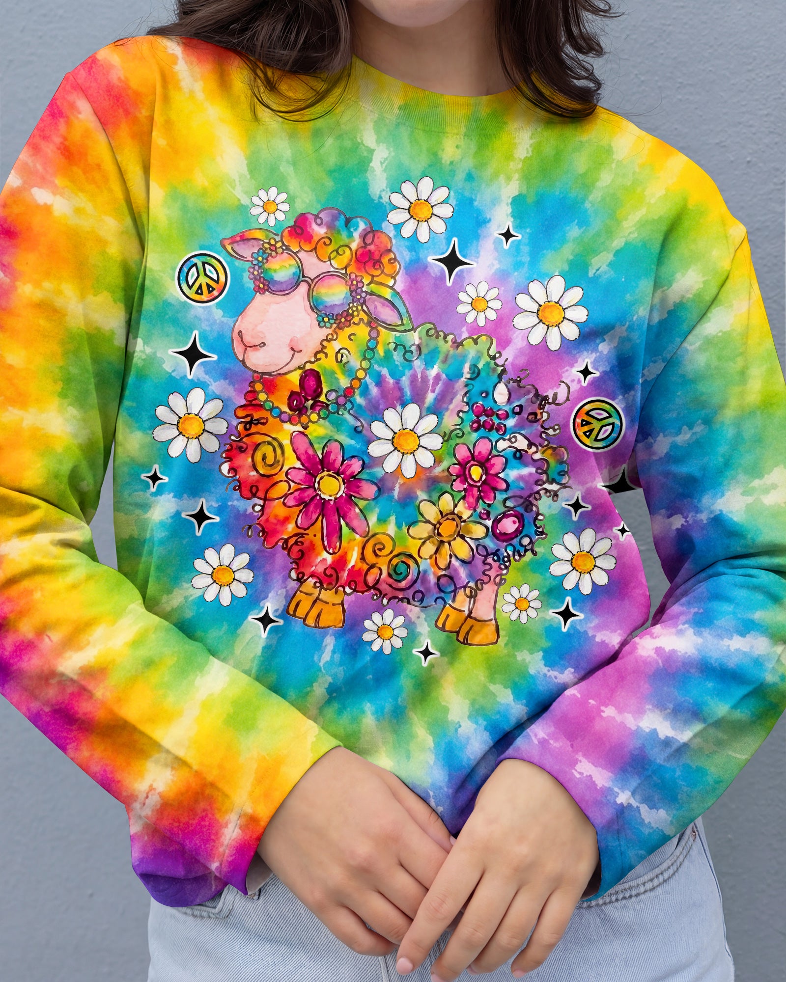 I'M NOT THE BLACK SHEEP TIE DYE ALL OVER PRINT - TLNO2707263