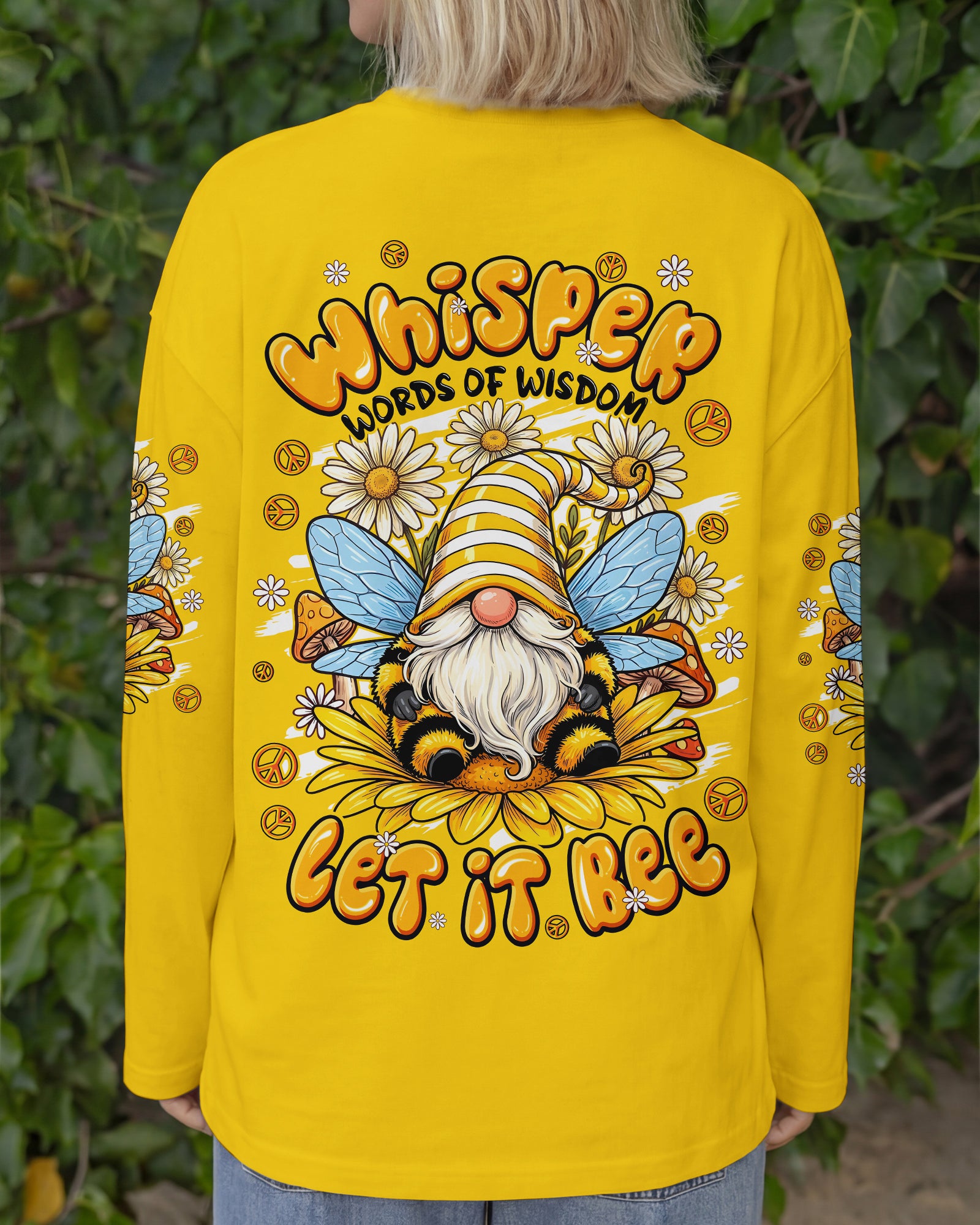 WHISPER WORDS OF WISDOM LET IT BEE GNOME ALL OVER PRINT - TYPQ1407261