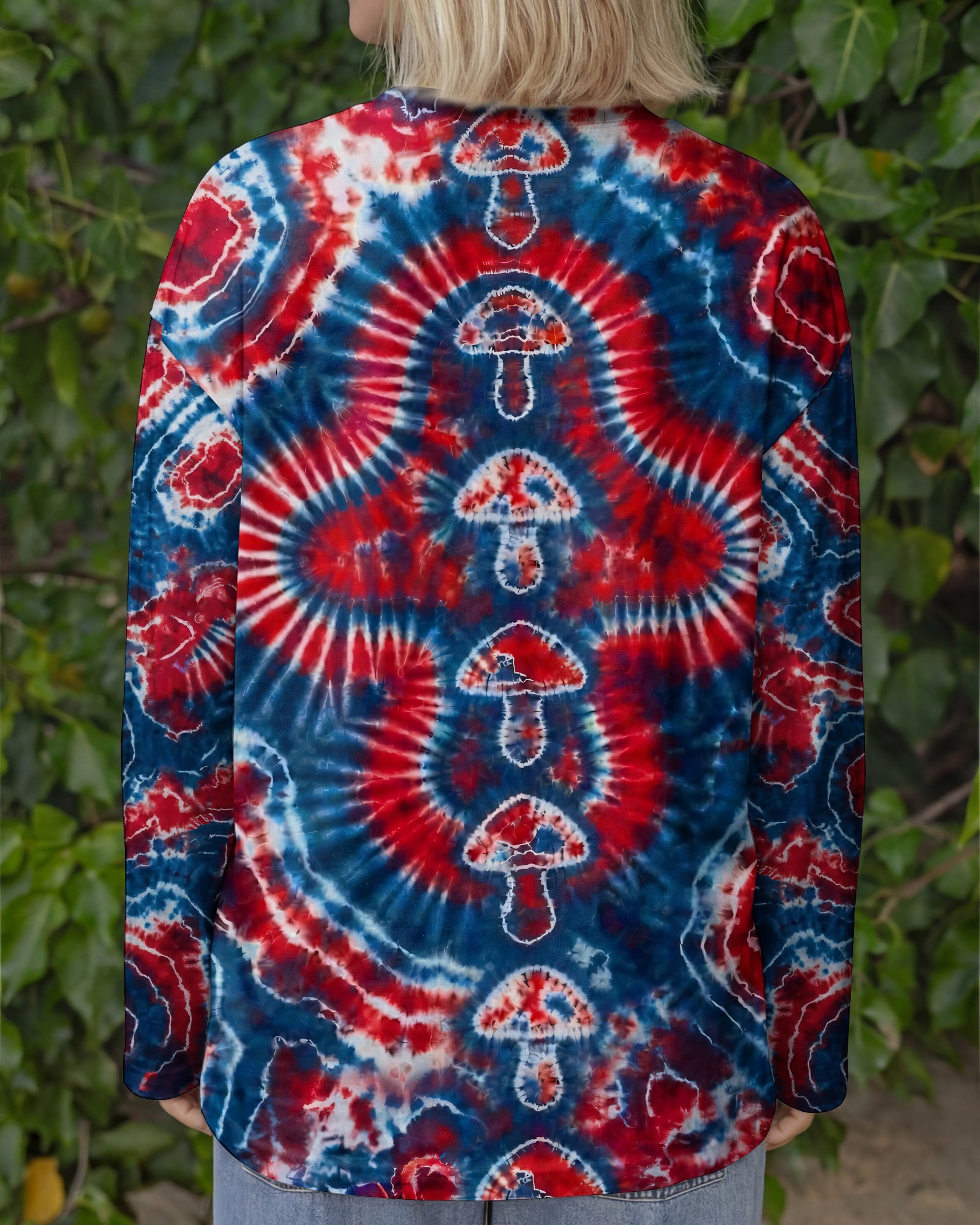 RED WHITE AND BLUE MUSHROOM ALL OVER PRINT - TYPQ0104262