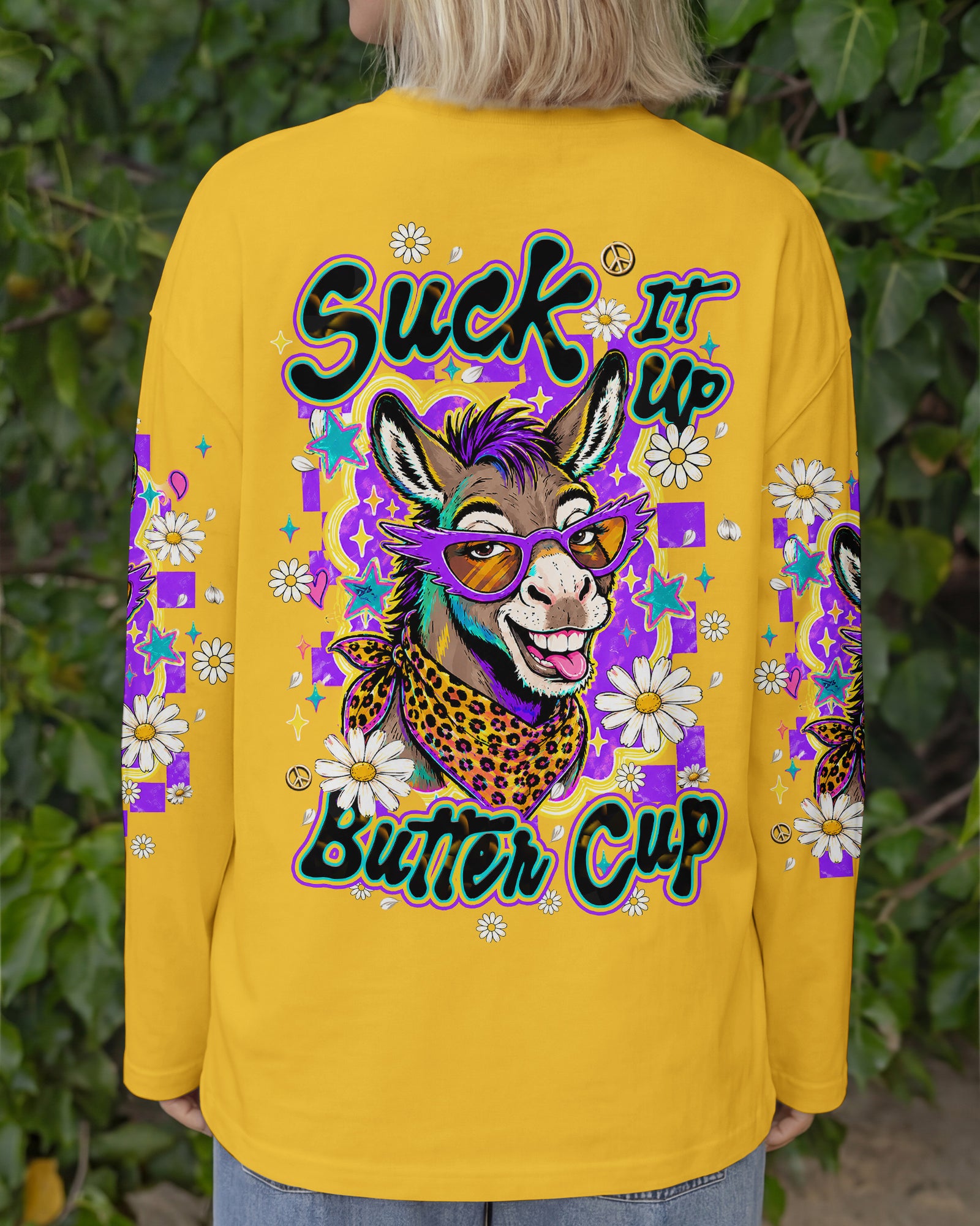 SUCK IT UP BUTTERCUP DONKEY ALL OVER PRINT  - TLHN1506262